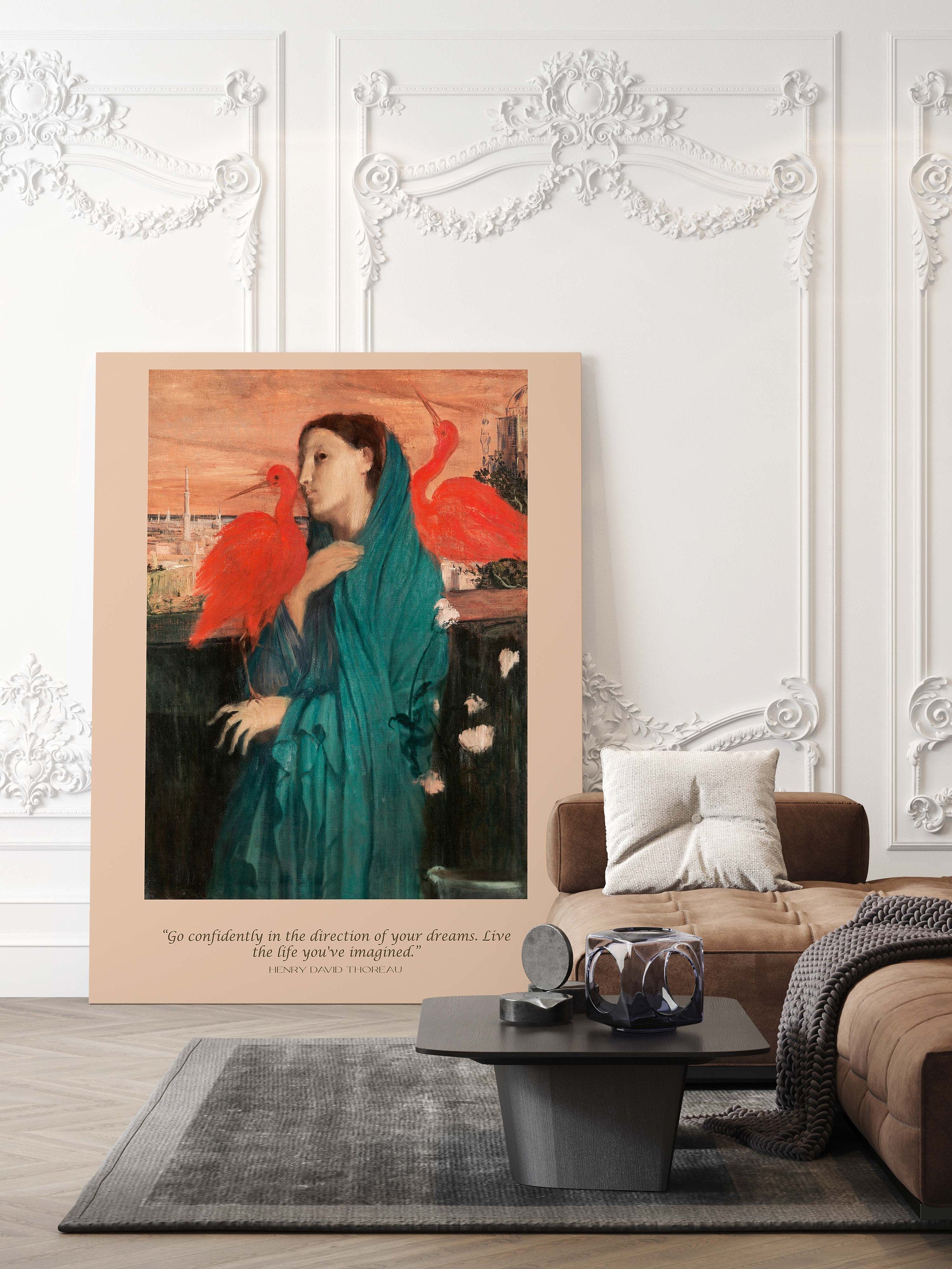 Henry David Thoreau and Edgar Degas Art Print Go Confidently In The Direction Of Your Dreams