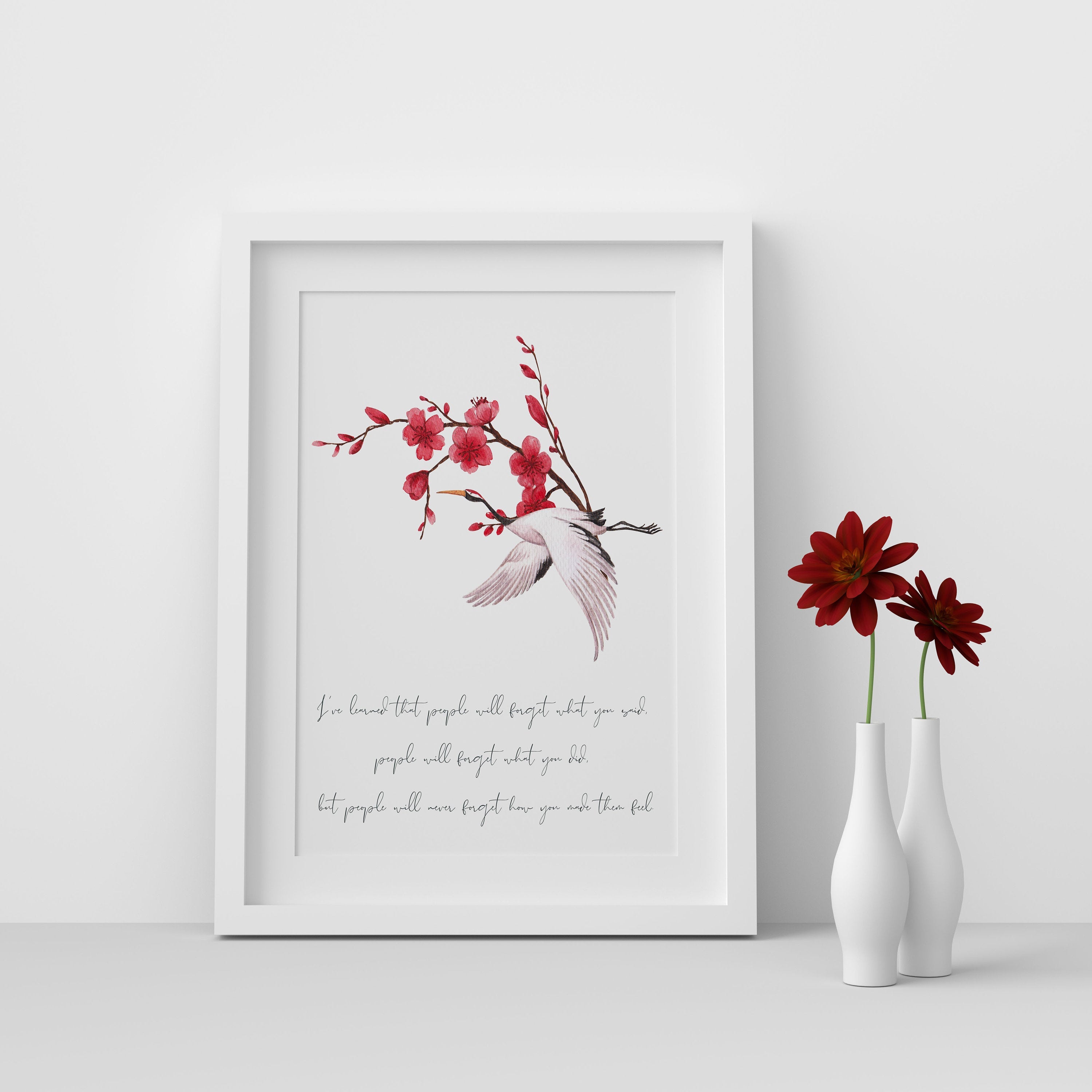 Maya Angelou I've Learned Quote Minimalist Art