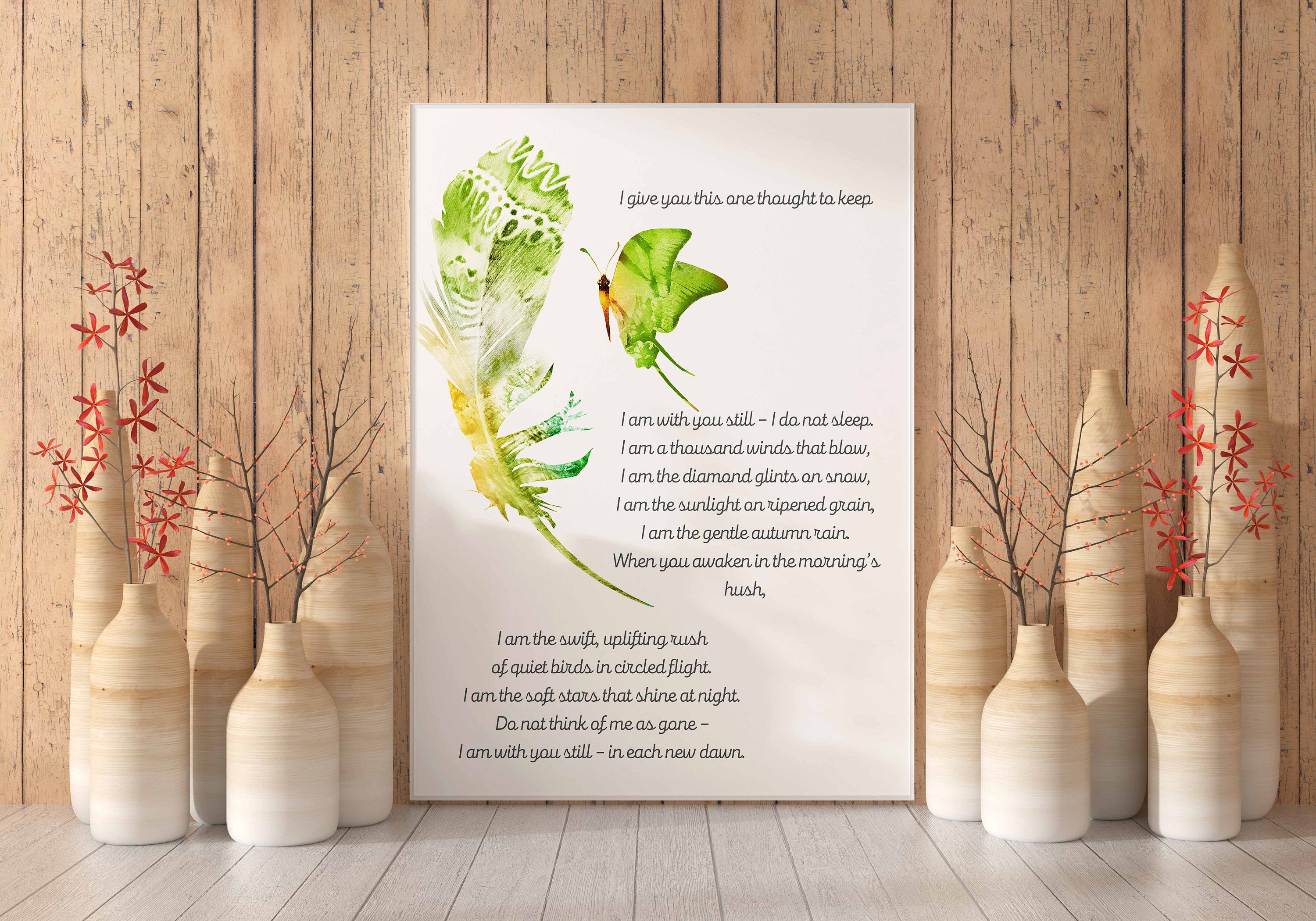 I Give You This One Thought Native American Prayer Print