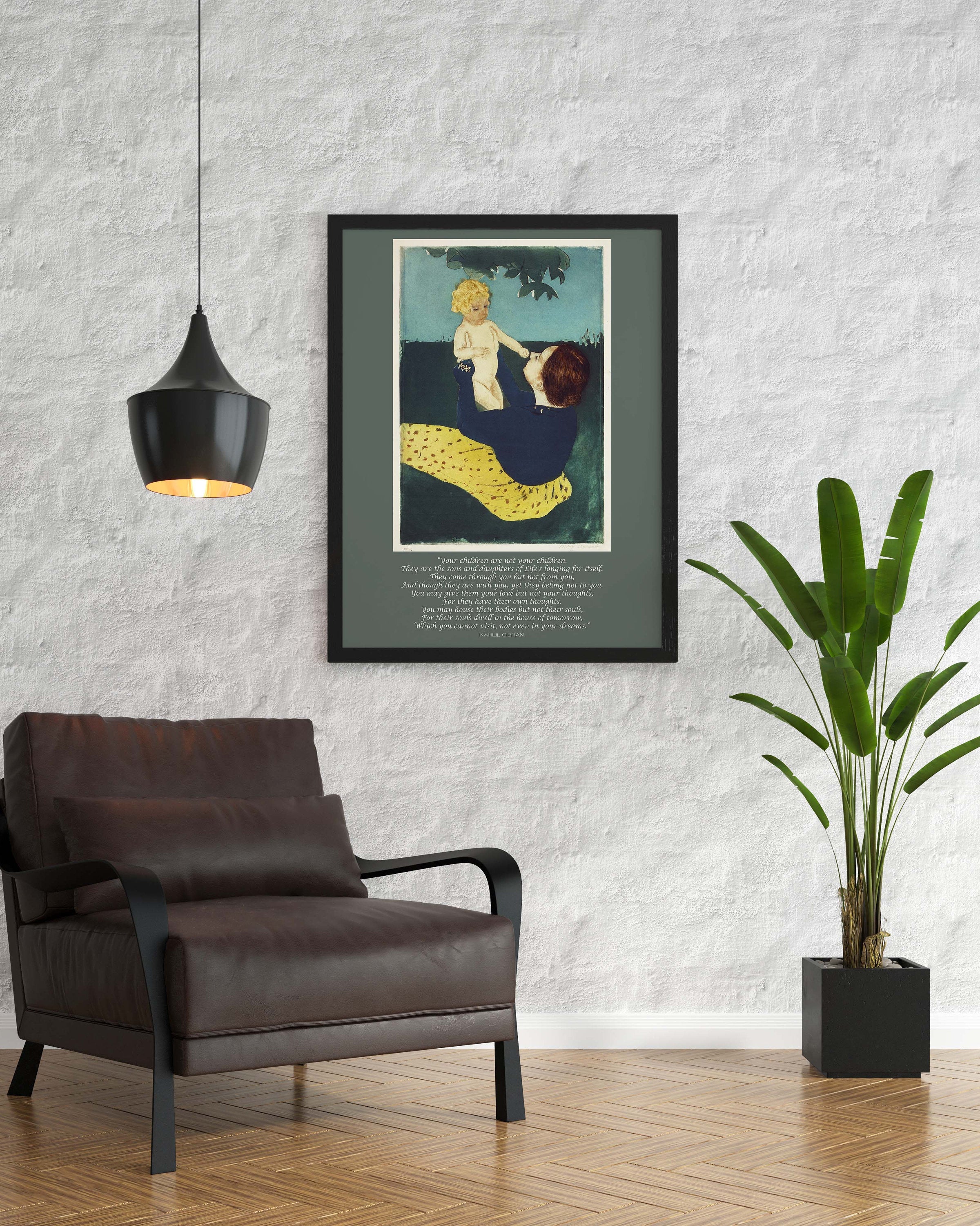 On Children Kahlil Gibran and Mary Cassatt Mother and Child Art Print