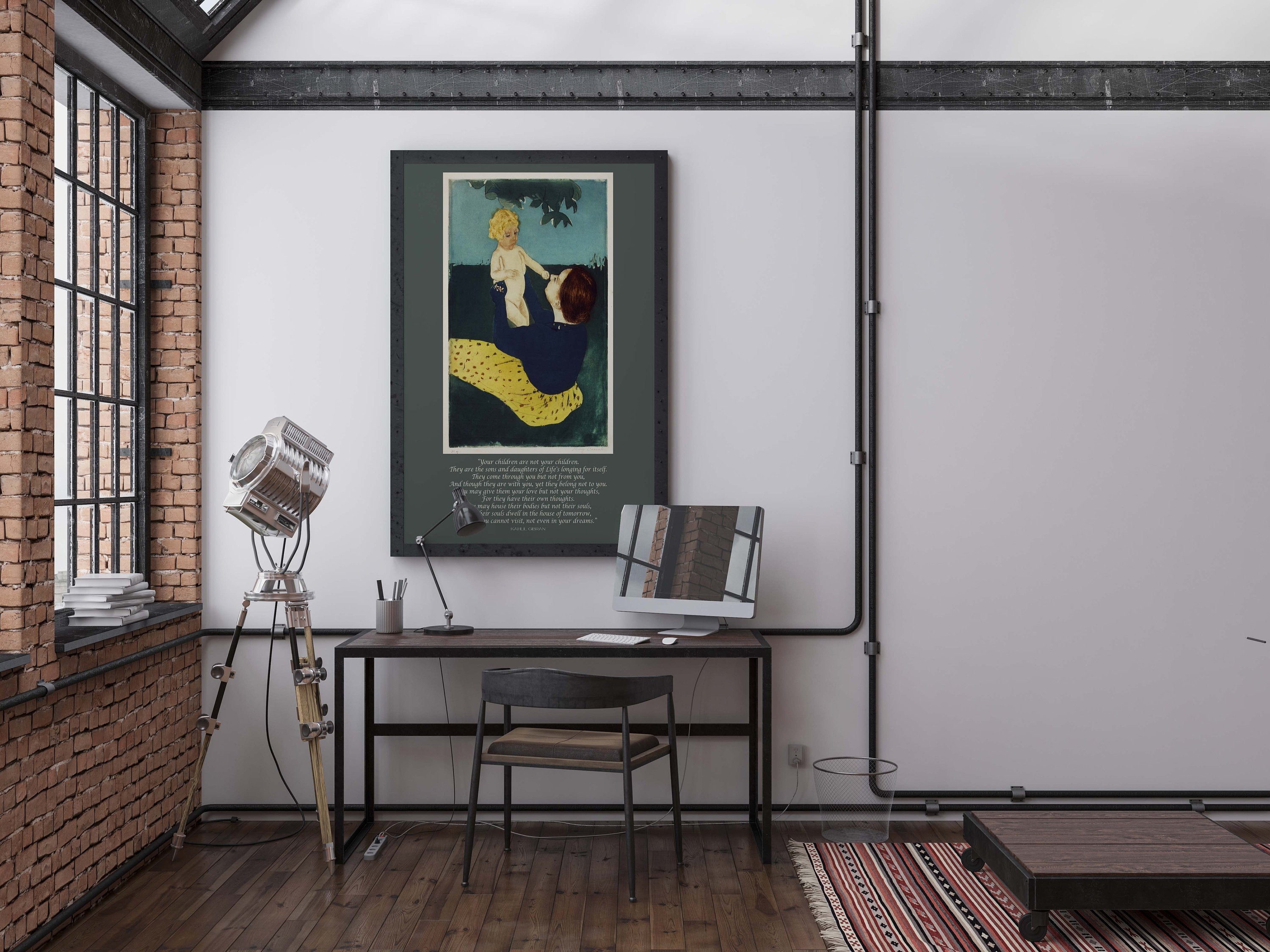 On Children Kahlil Gibran and Mary Cassatt Mother and Child Art Print