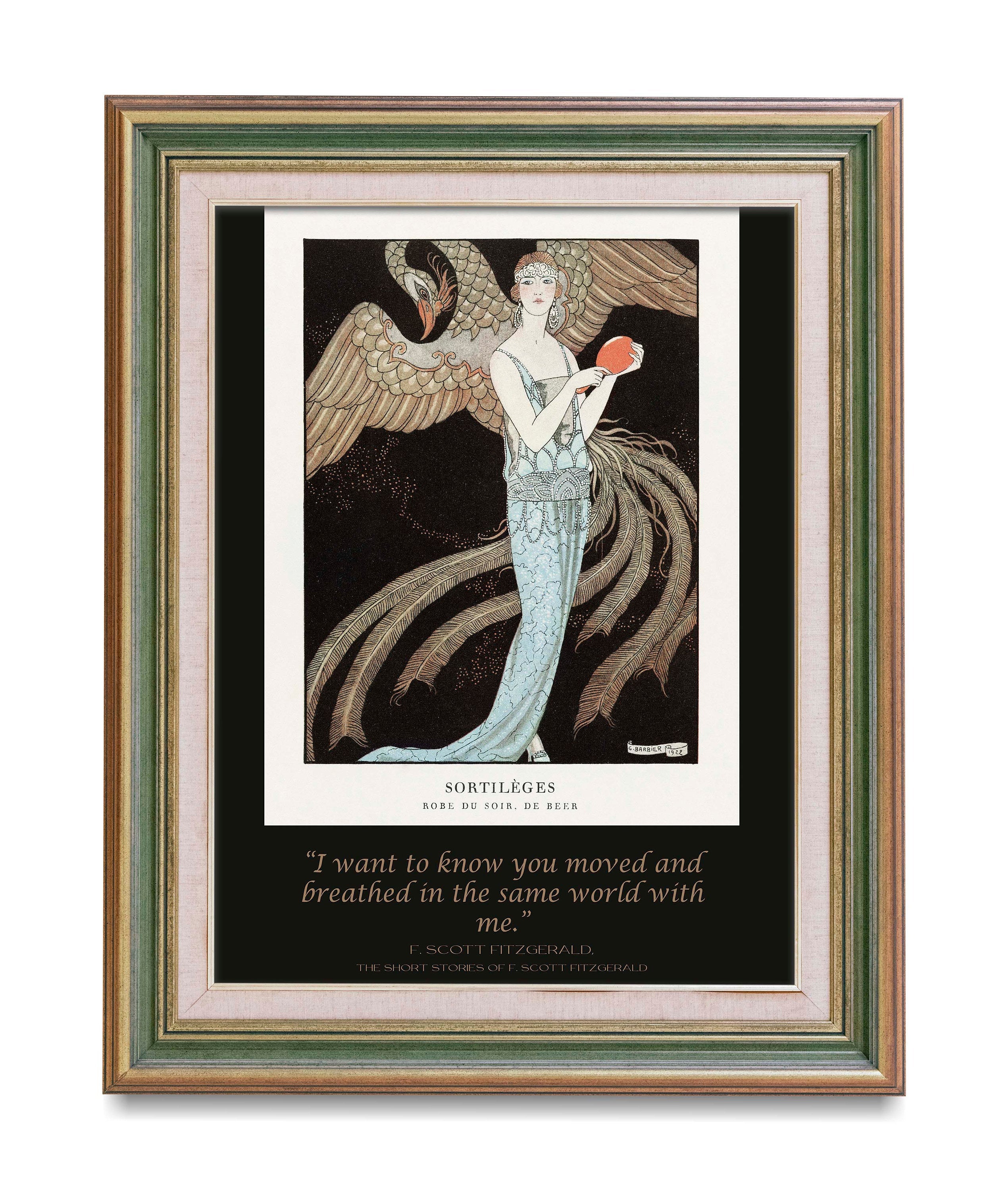 F Scott Fitzgerald - French Fashion Illustration 1920s, Moved And Breathed In The Same World