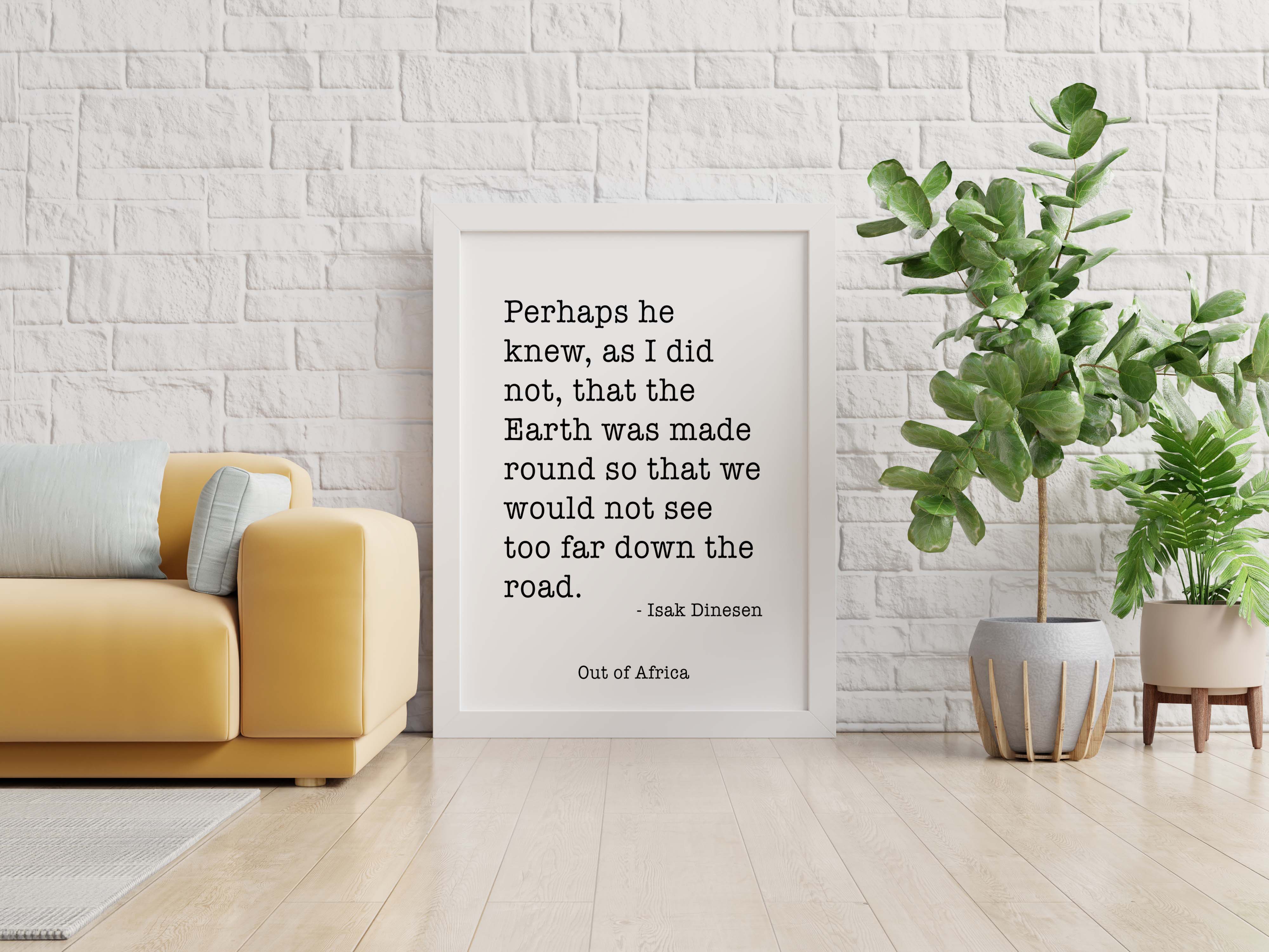 Isak Dinesen Out of Africa Quote Print