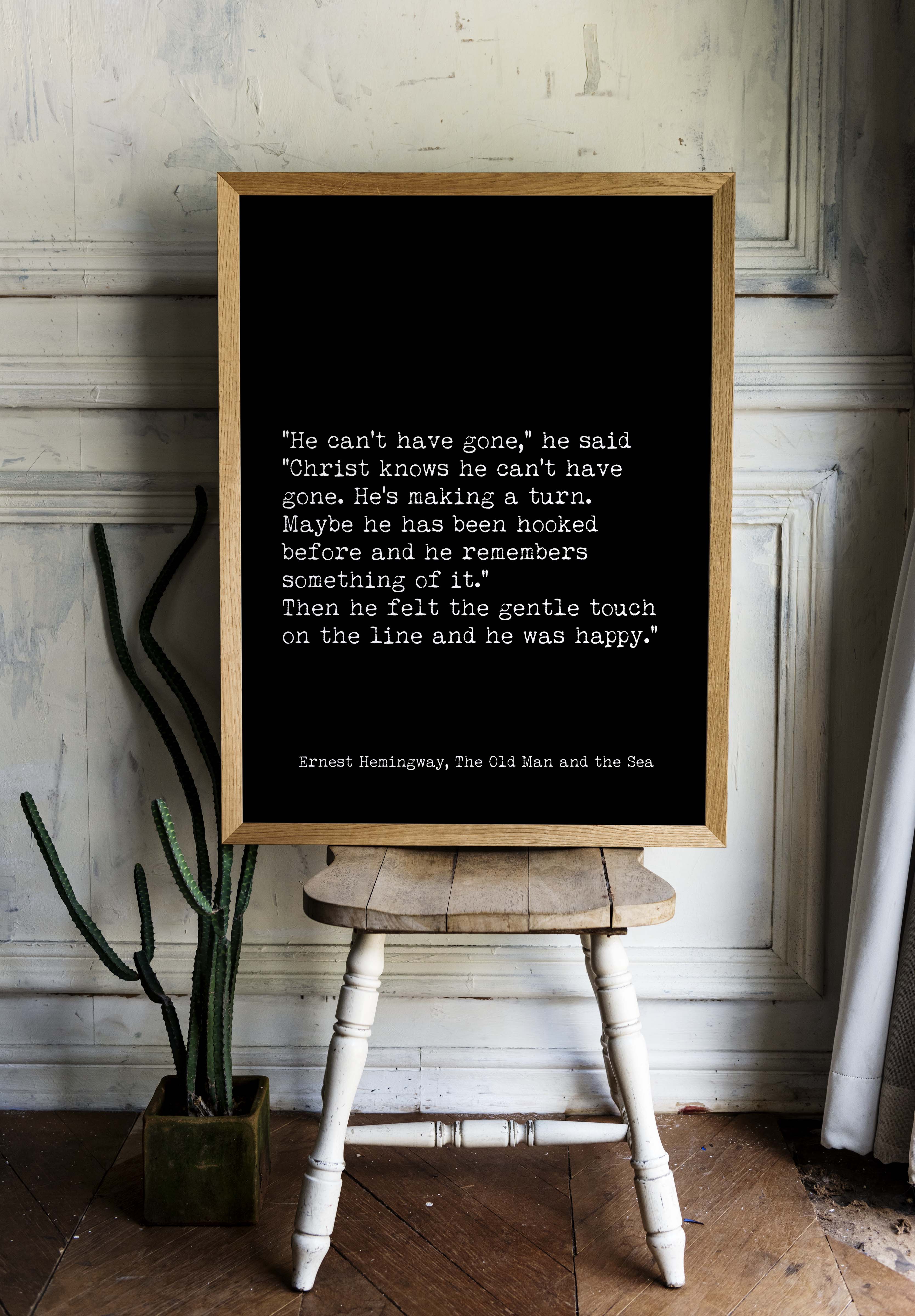 The Old Man and the Sea Ernest Hemingway Print