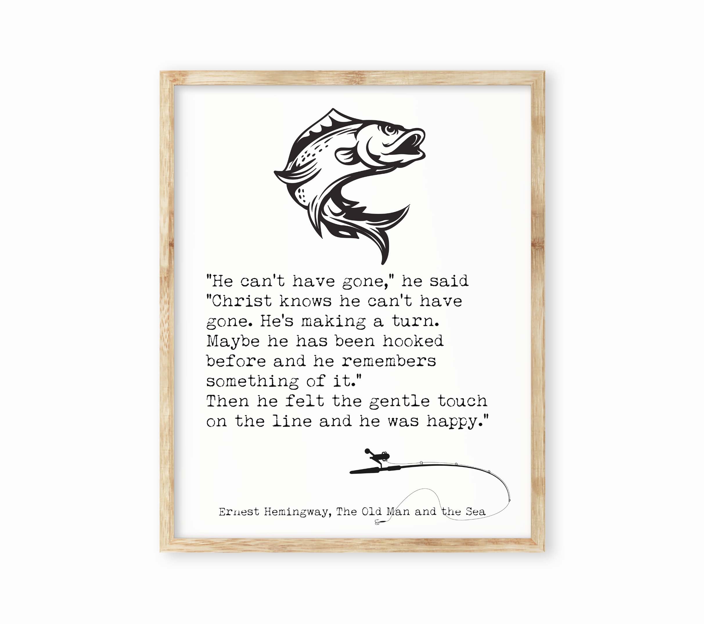 Ernest Hemingway The Old Man and the Sea Print