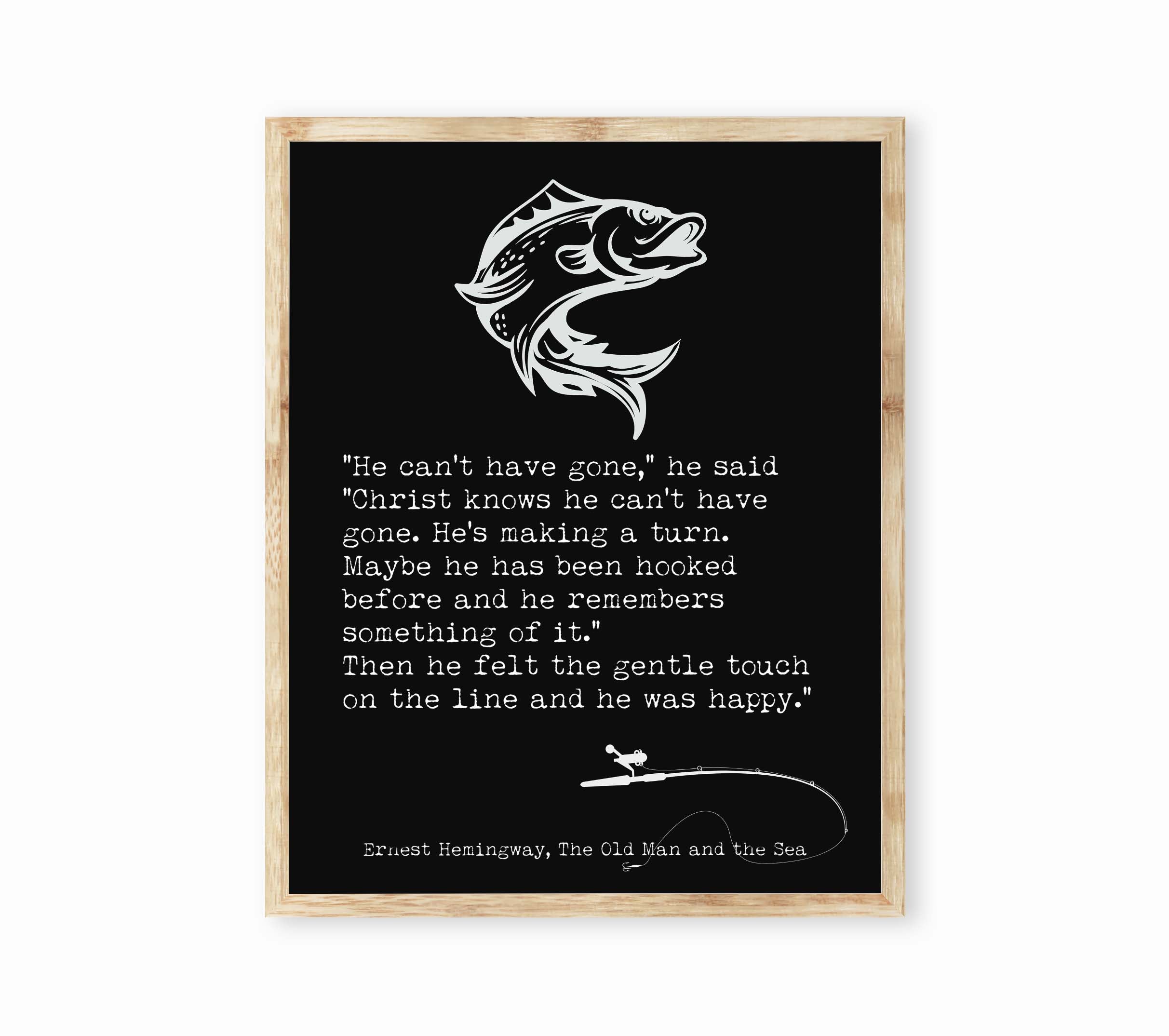 Ernest Hemingway The Old Man and the Sea Print