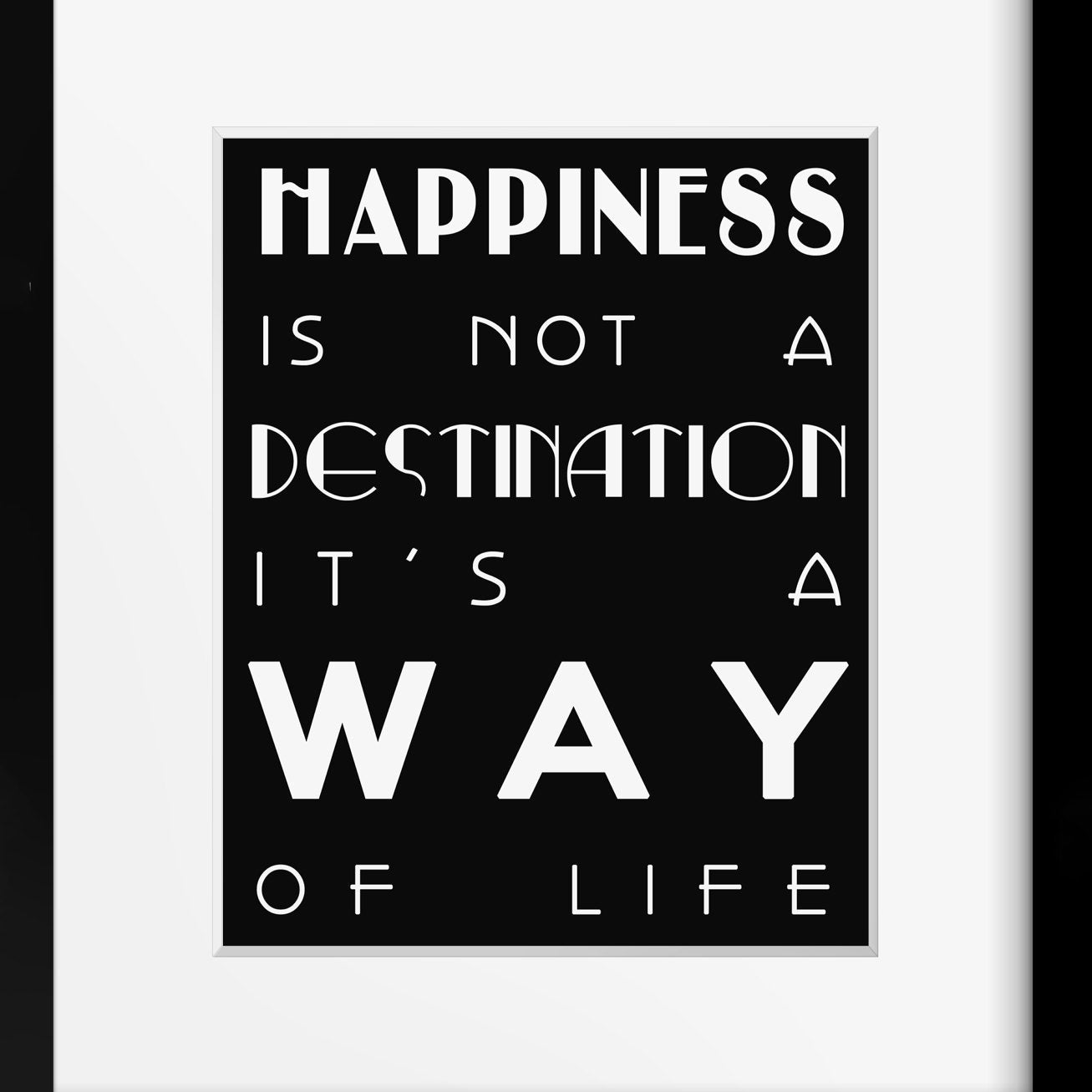 Happiness Wall Art Print - BookQuoteDecor