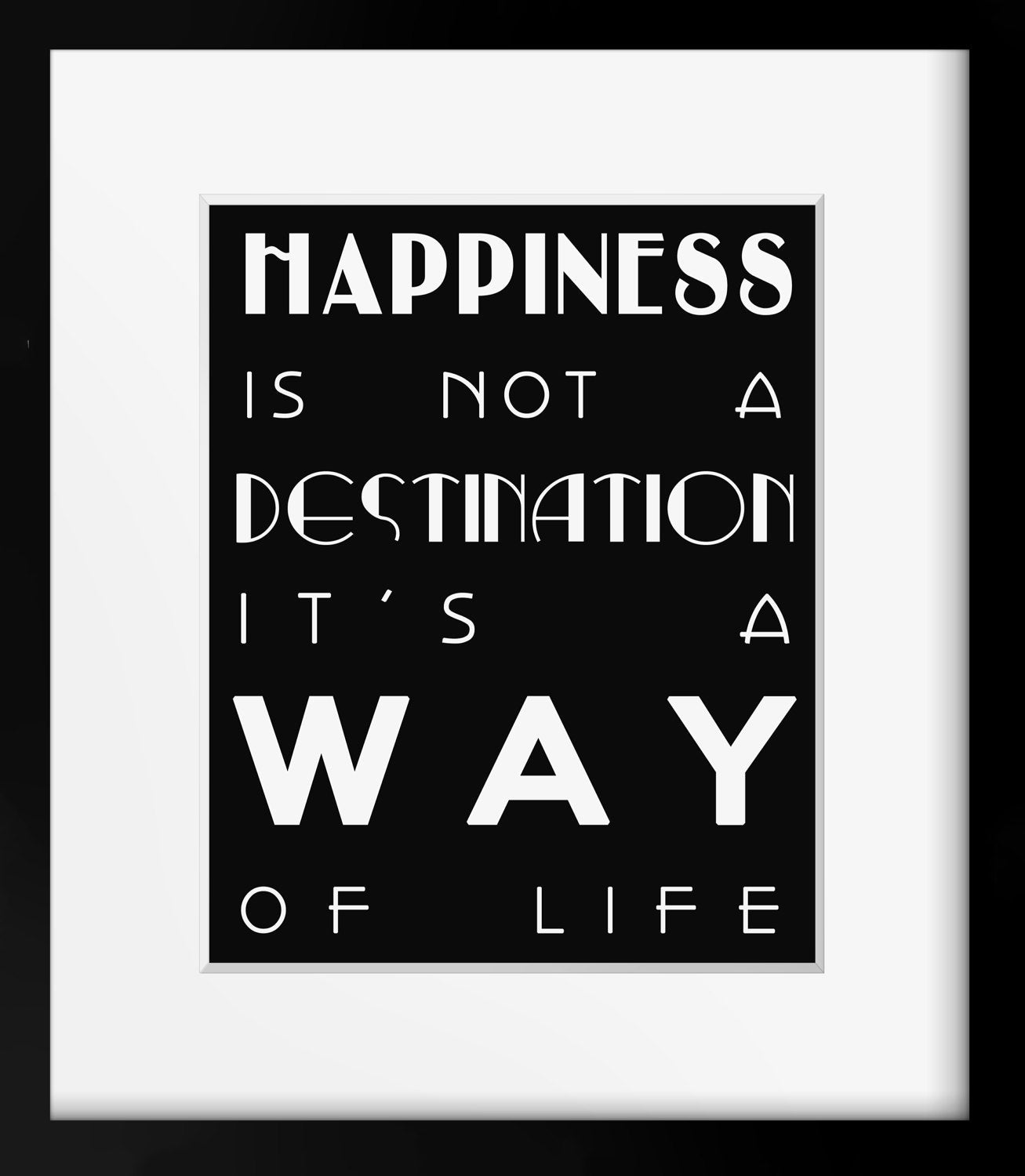 Happiness Wall Art Print - BookQuoteDecor