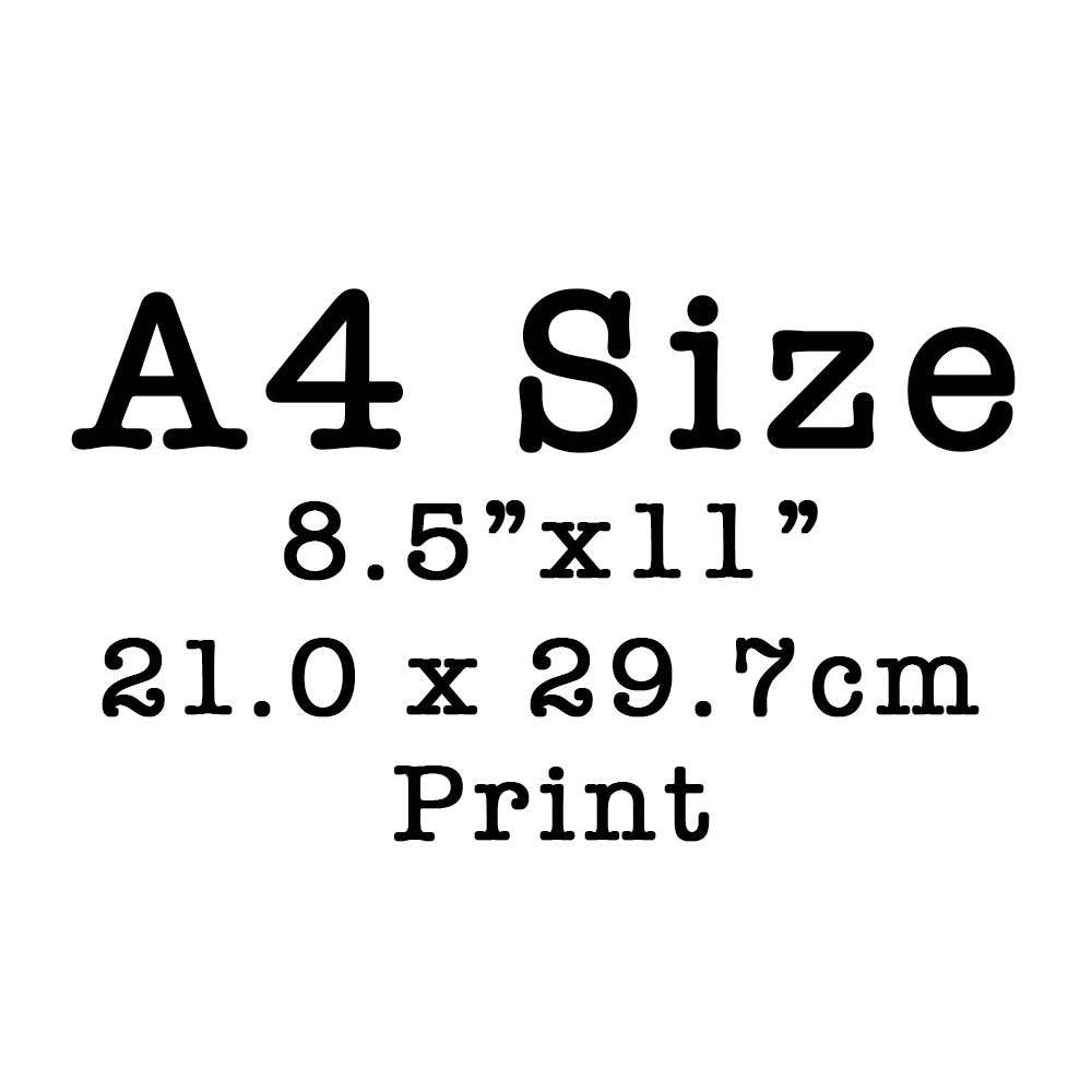 Any Art Print as A4 A3 Size, Wall Art