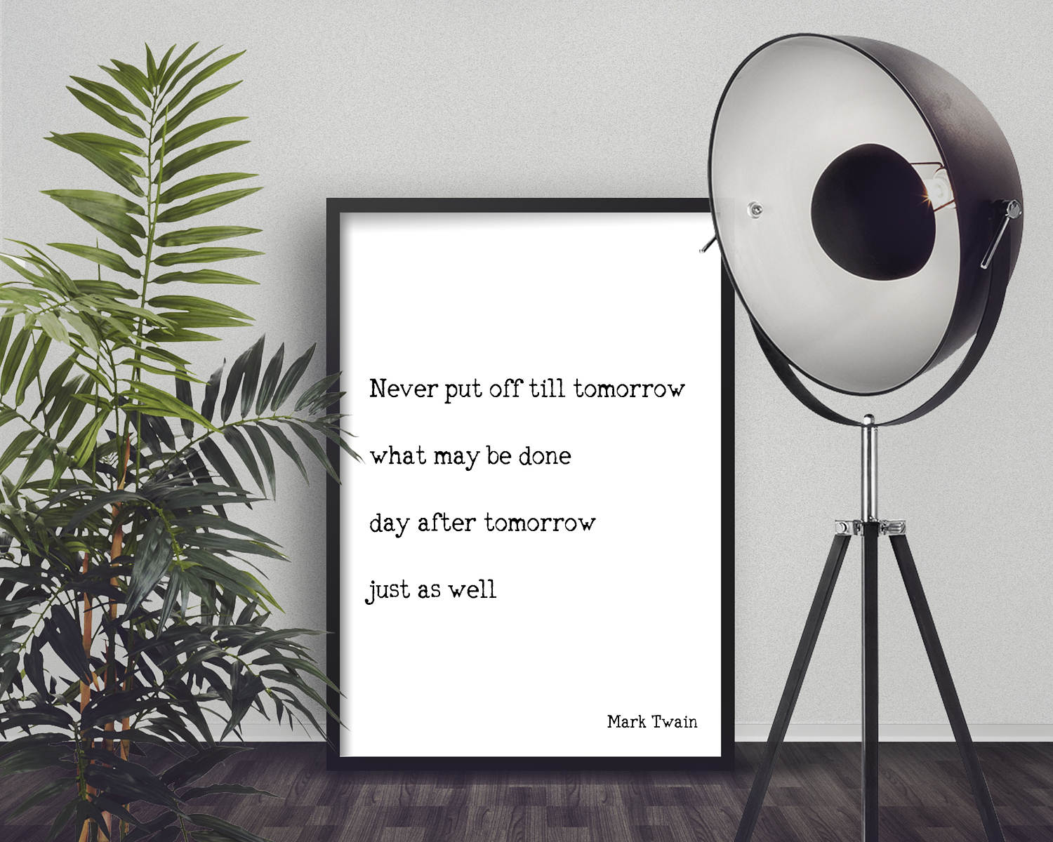Mark Twain Wall Art, Home Office Decor