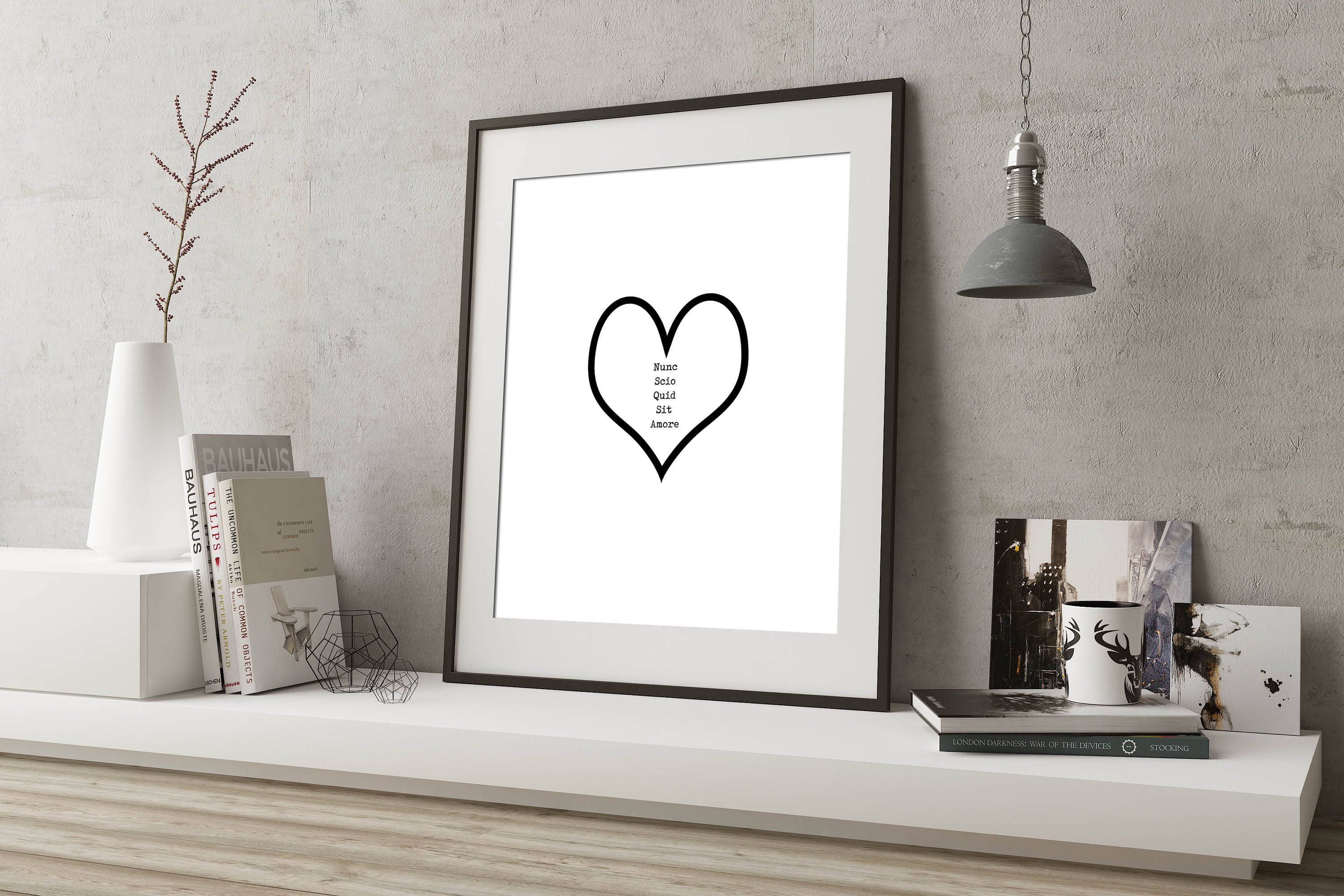 Love Quote Print, Love Heart Print Art