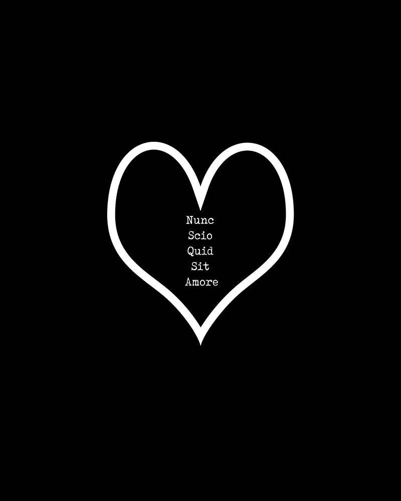 Love Quote Print, Love Heart Print Art