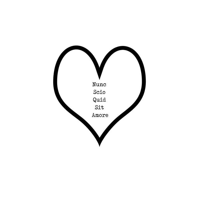 Love Quote Print, Love Heart Print Art