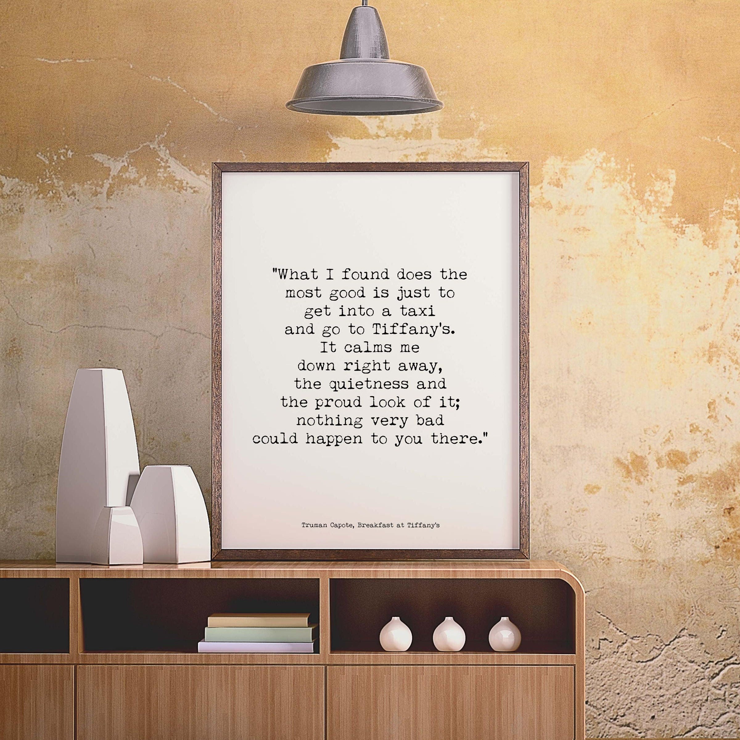 Breakfast at Tiffanys Quote, Audrey Hepburn Art