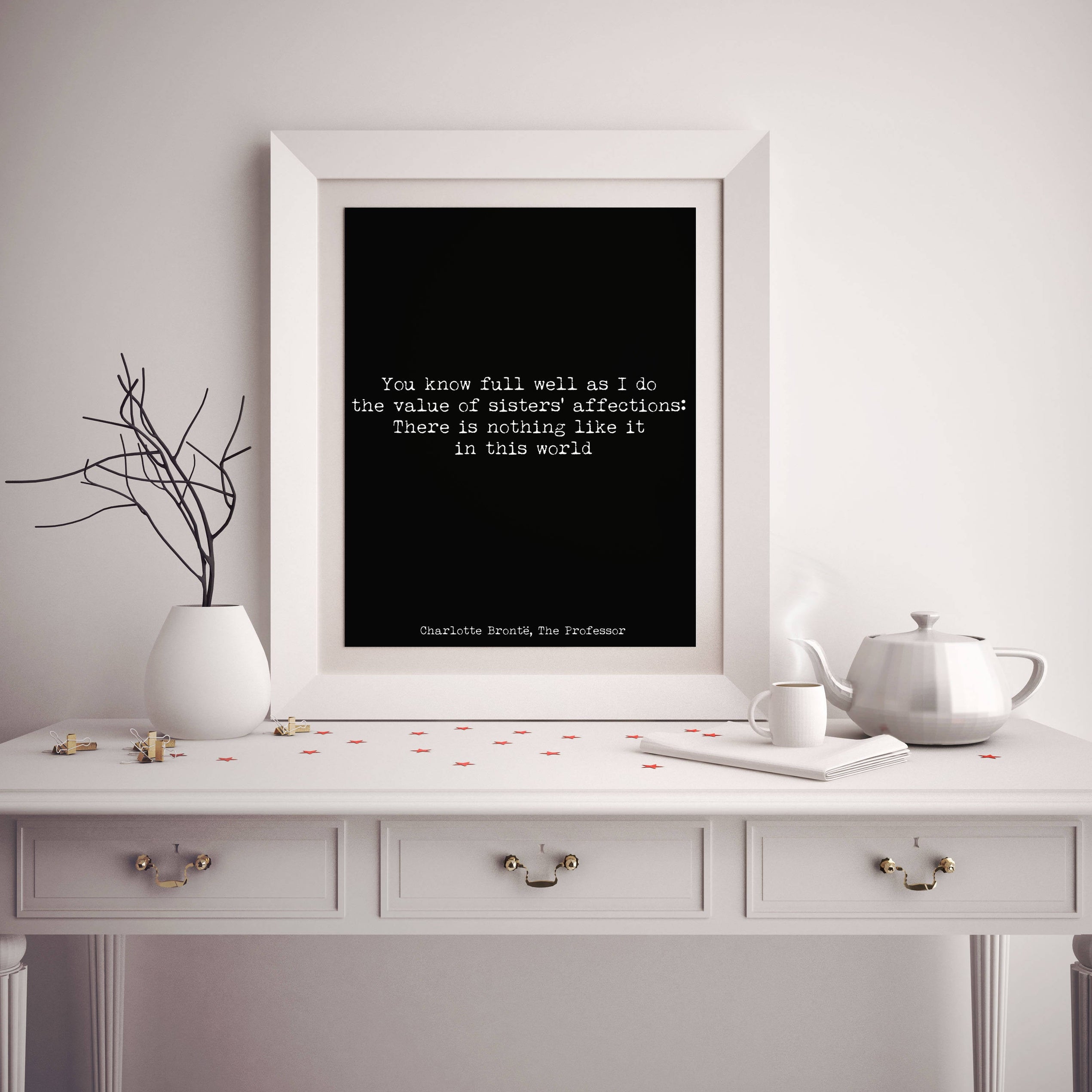 Bronte Sisters Quote Print - BookQuoteDecor