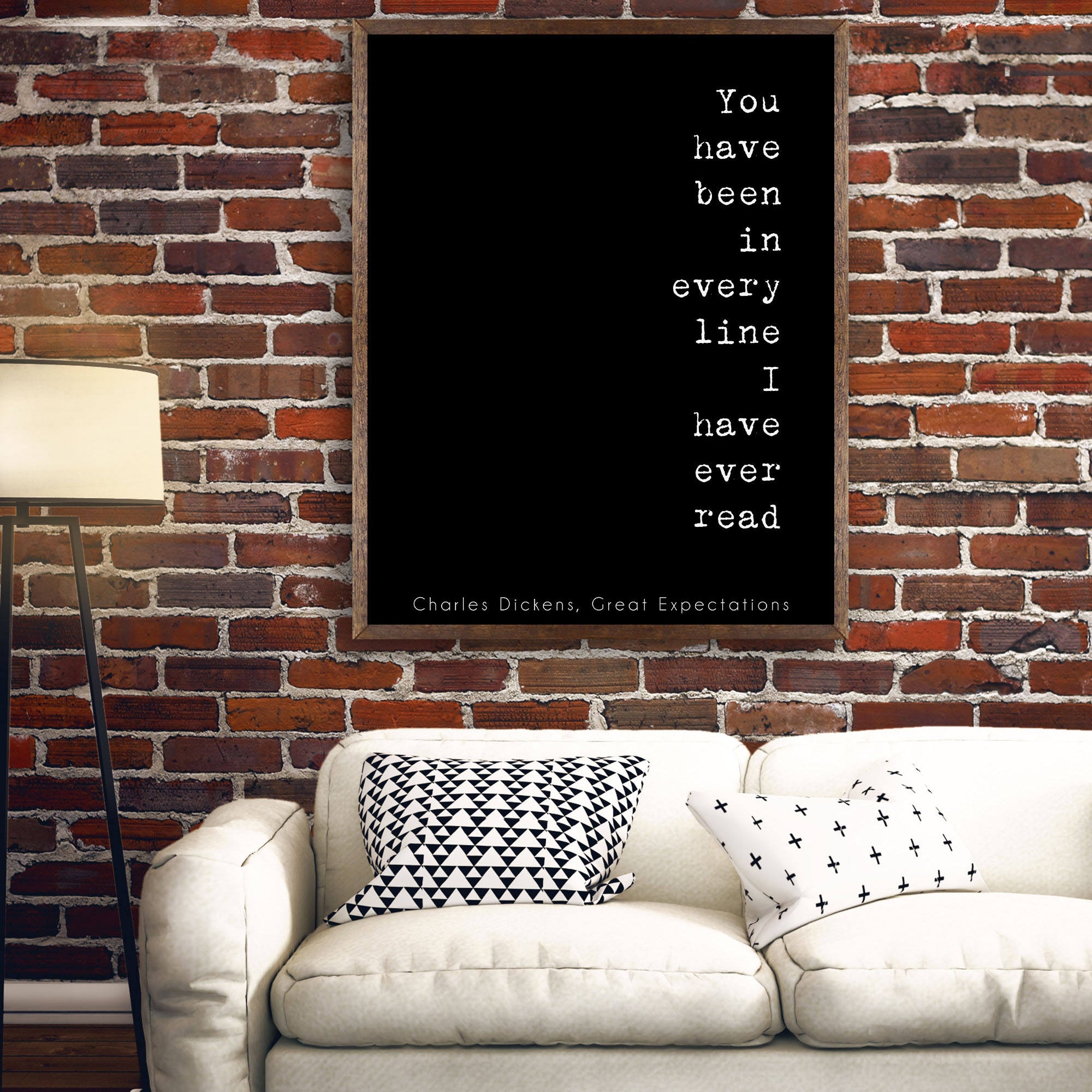 Charles Dickens Quote Romantic Art Print - BookQuoteDecor