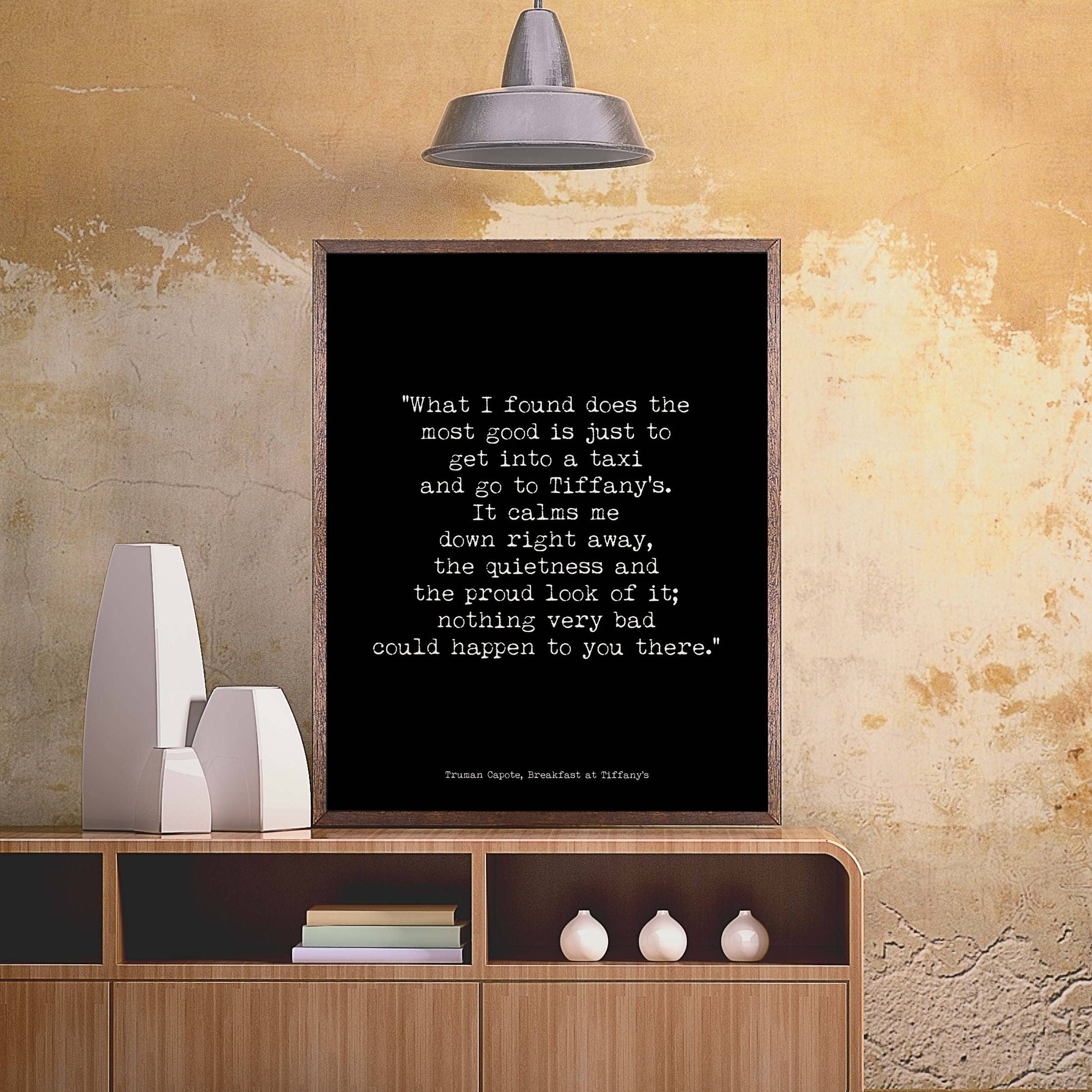 Breakfast at Tiffanys Quote, Audrey Hepburn Art