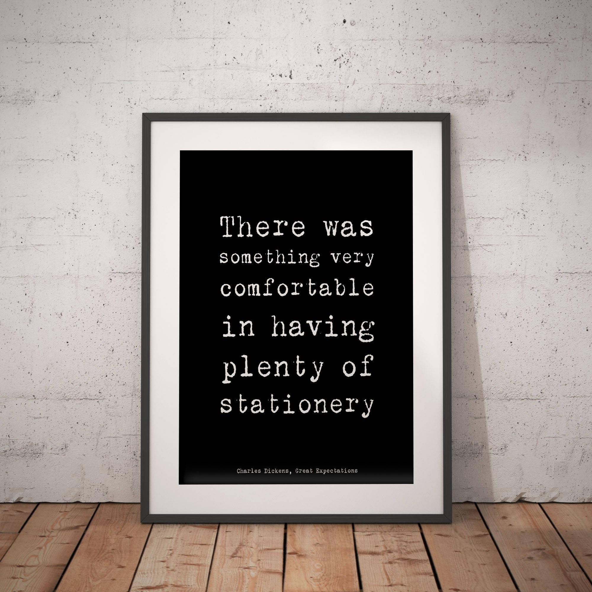 Dickens Quote Office Wall Art - BookQuoteDecor