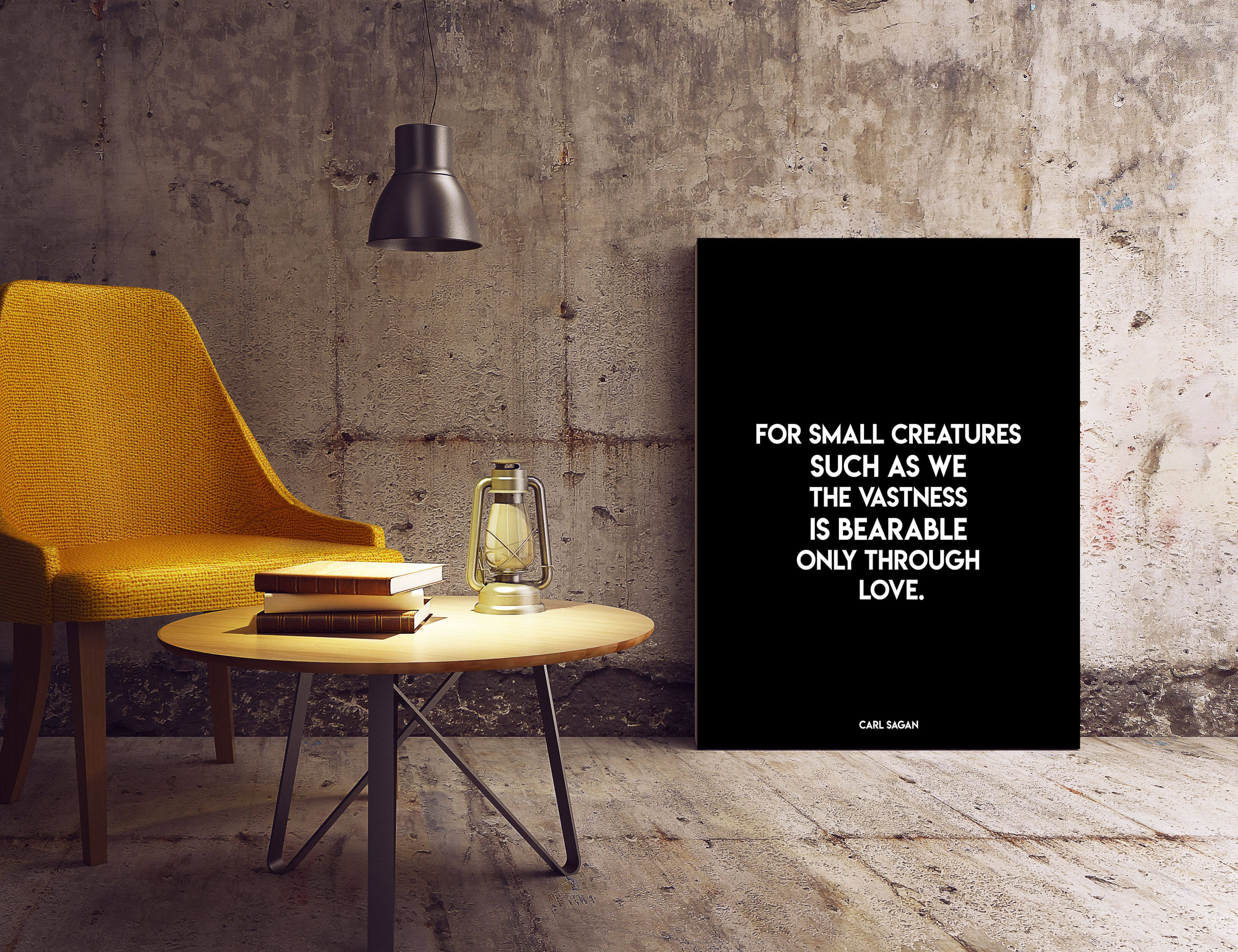 Carl Sagan Love Quote Print - BookQuoteDecor