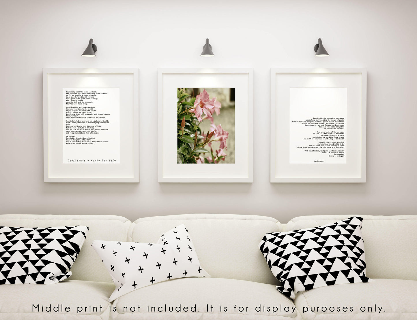 Desiderata Poem Prints Set Of 2 - BookQuoteDecor