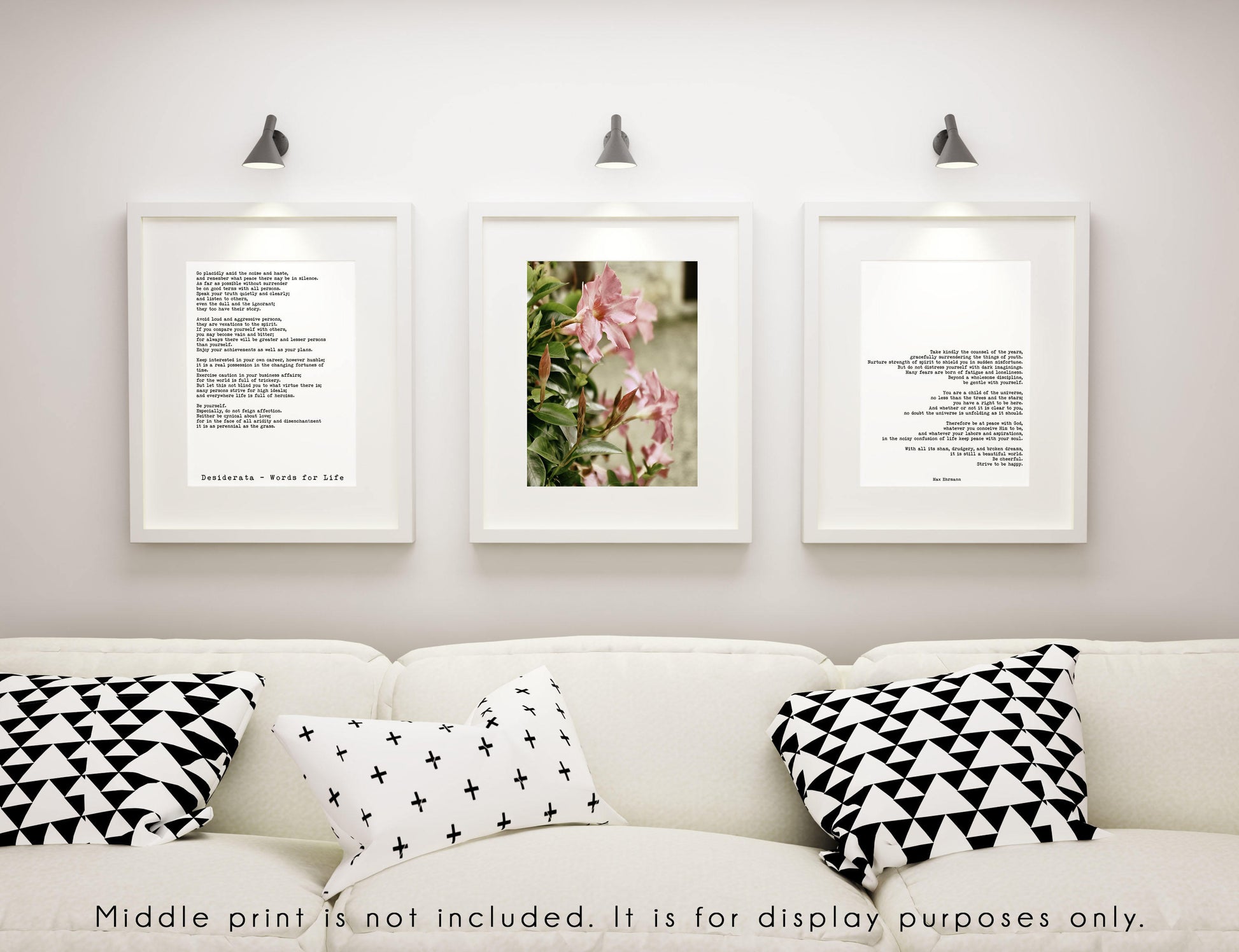 Desiderata Poem Prints Set Of 2 - BookQuoteDecor