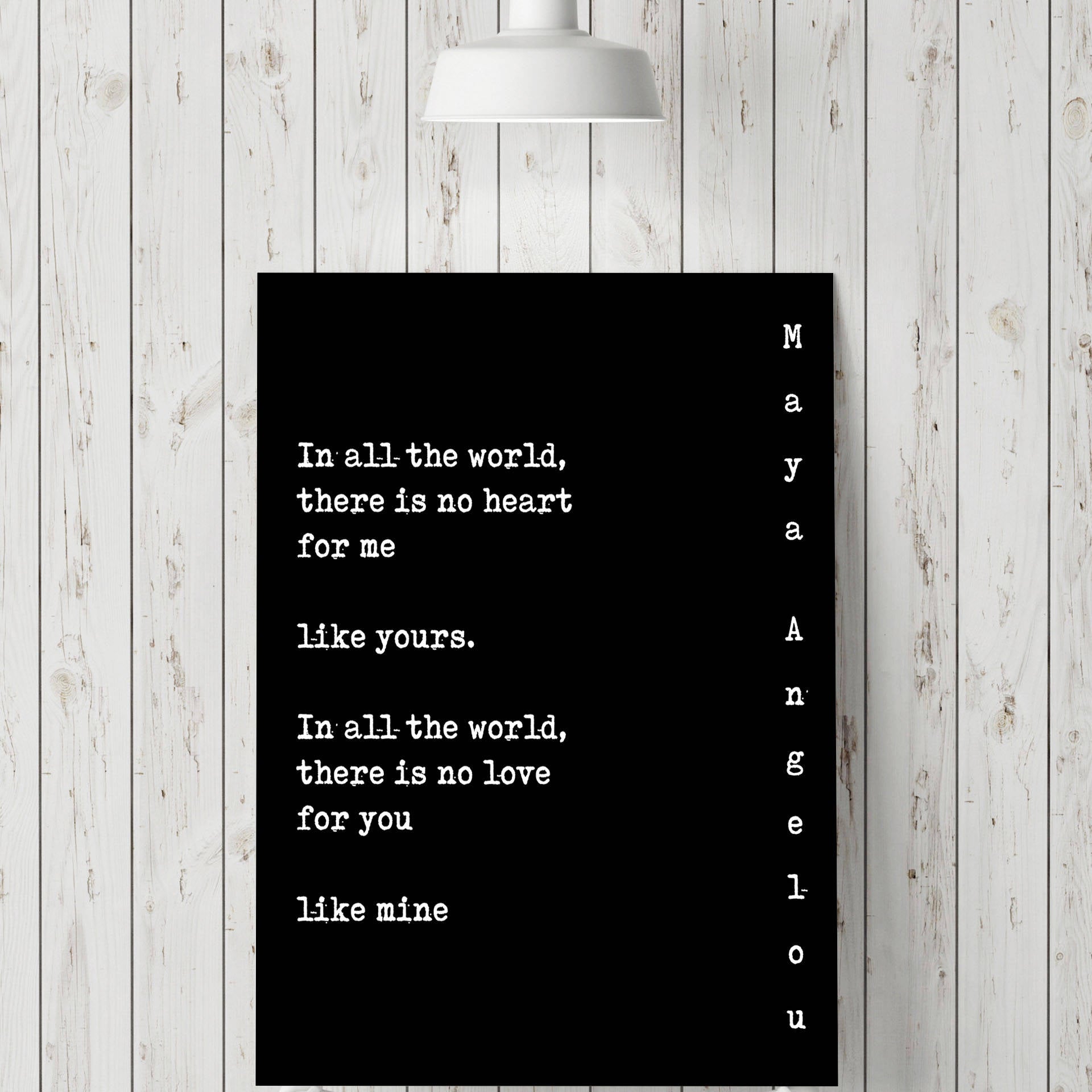 Maya Angelou Print - BookQuoteDecor