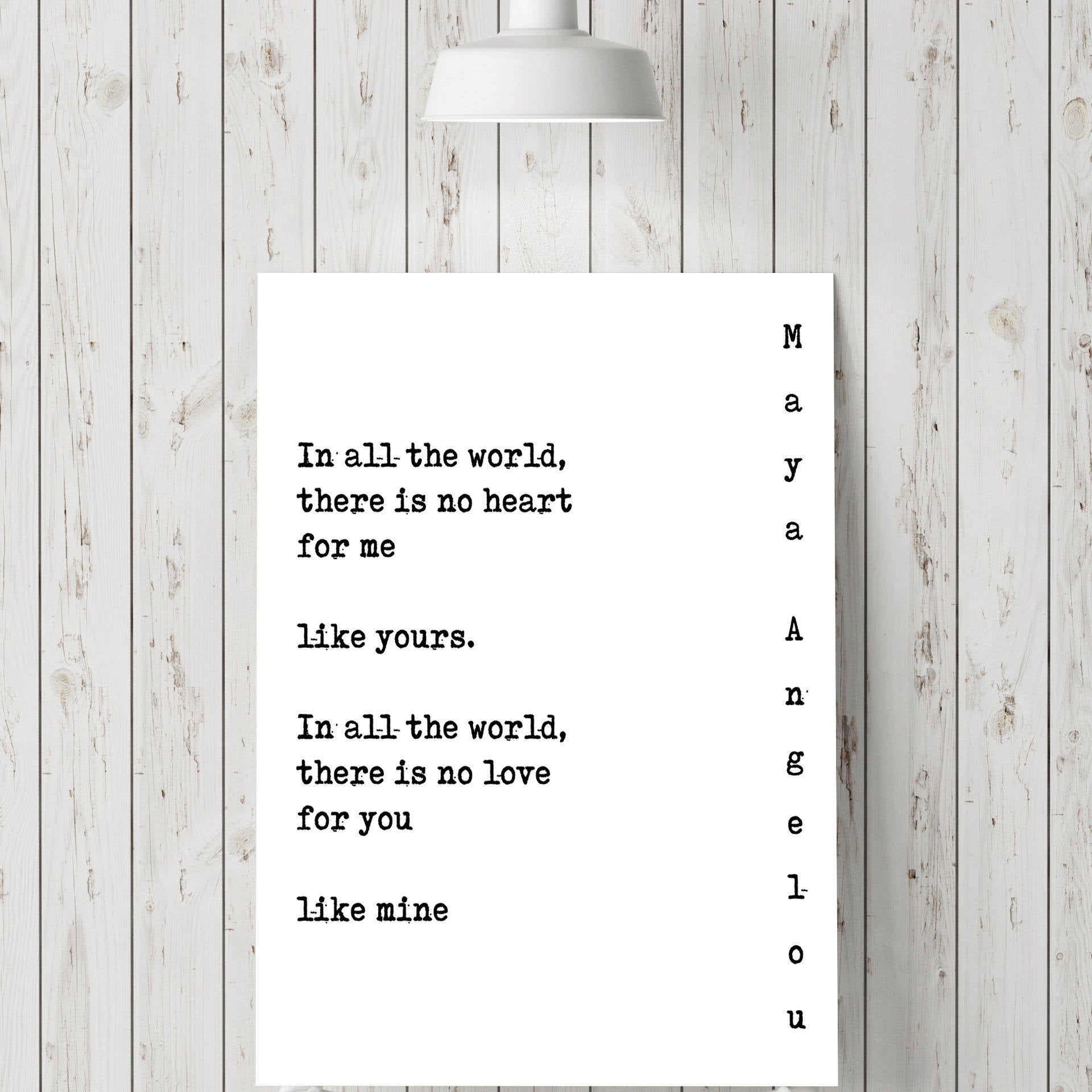 Maya Angelou Print - BookQuoteDecor