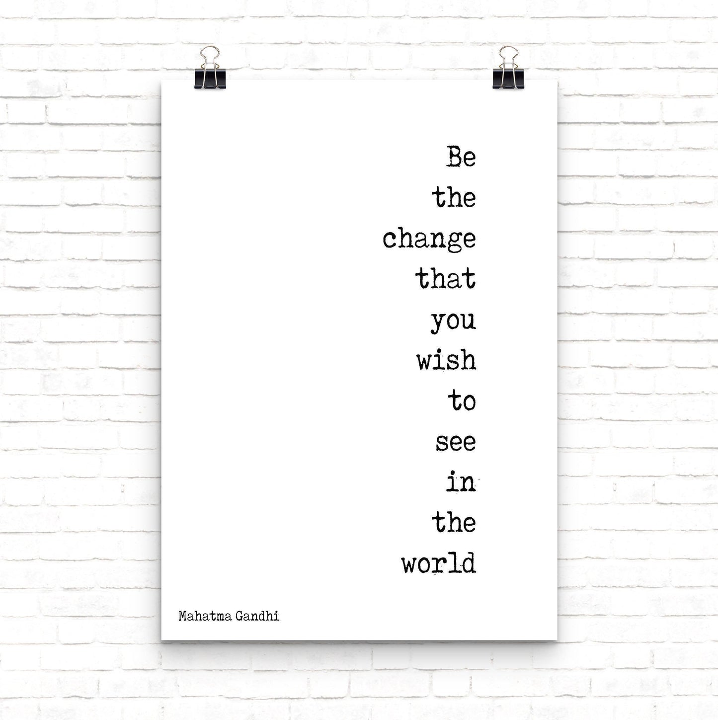 Gandhi Quote Print - BookQuoteDecor