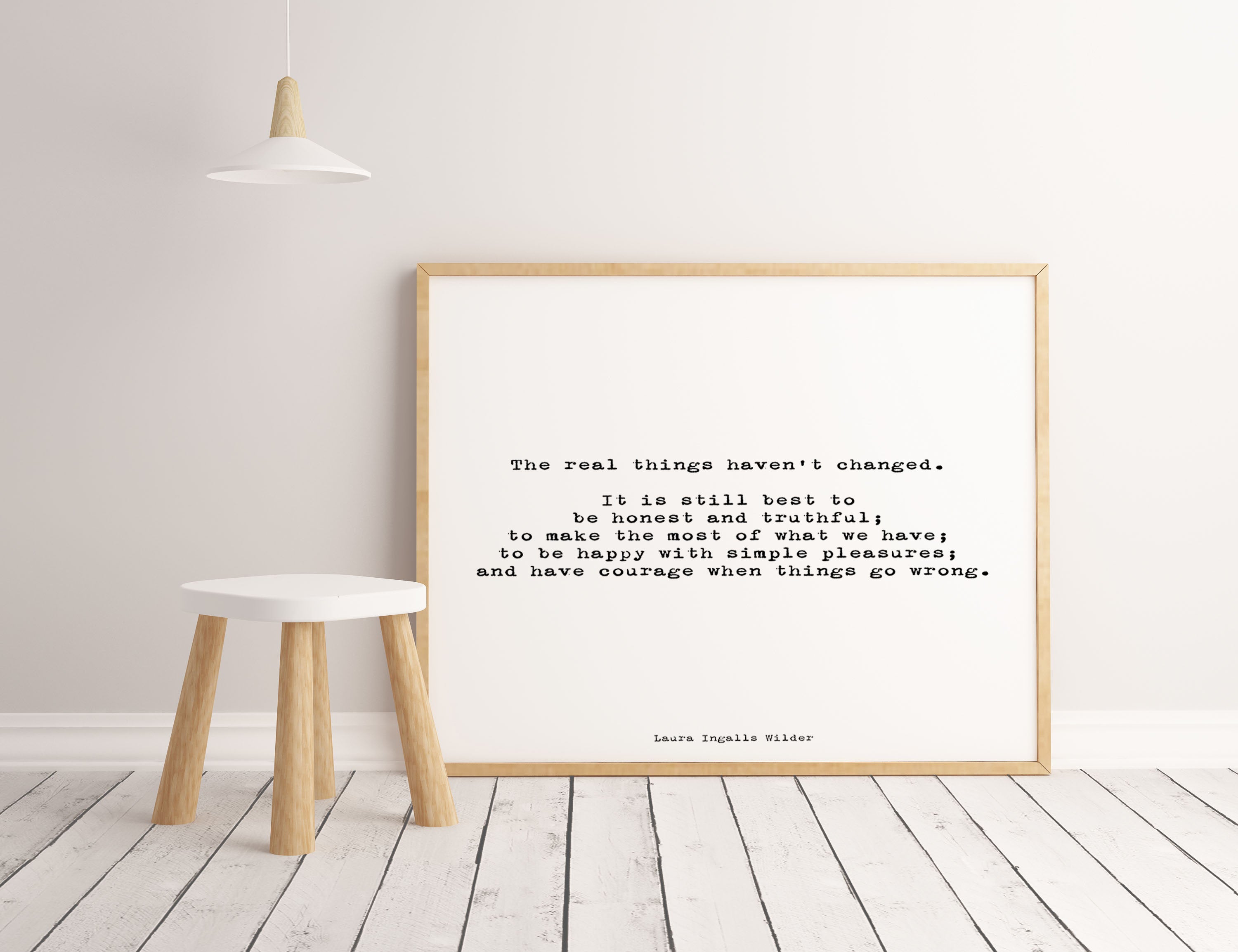 Laura Ingalls Wilder The Real Things Haven't Changed - BookQuoteDecor