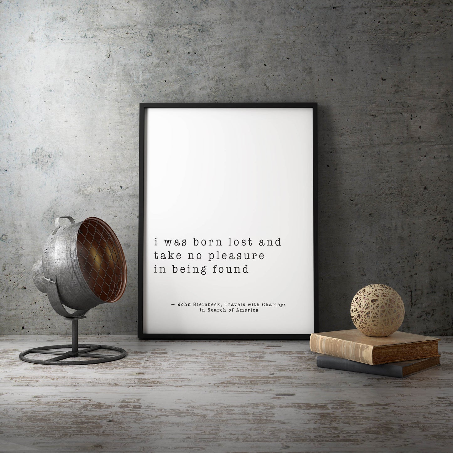 John Steinbeck Quote Art Print - BookQuoteDecor