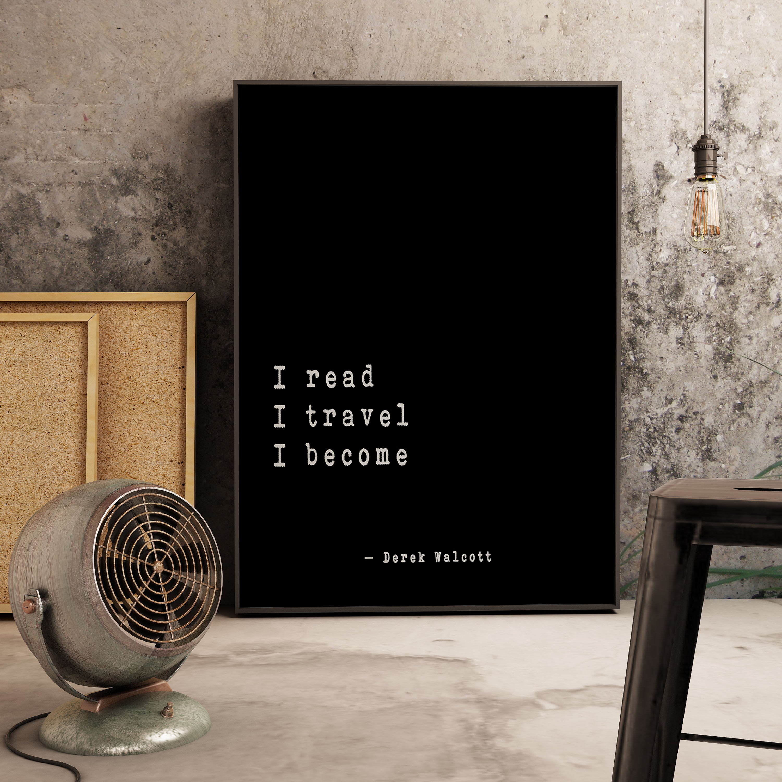 I Read I Travel I Become Art Print - BookQuoteDecor