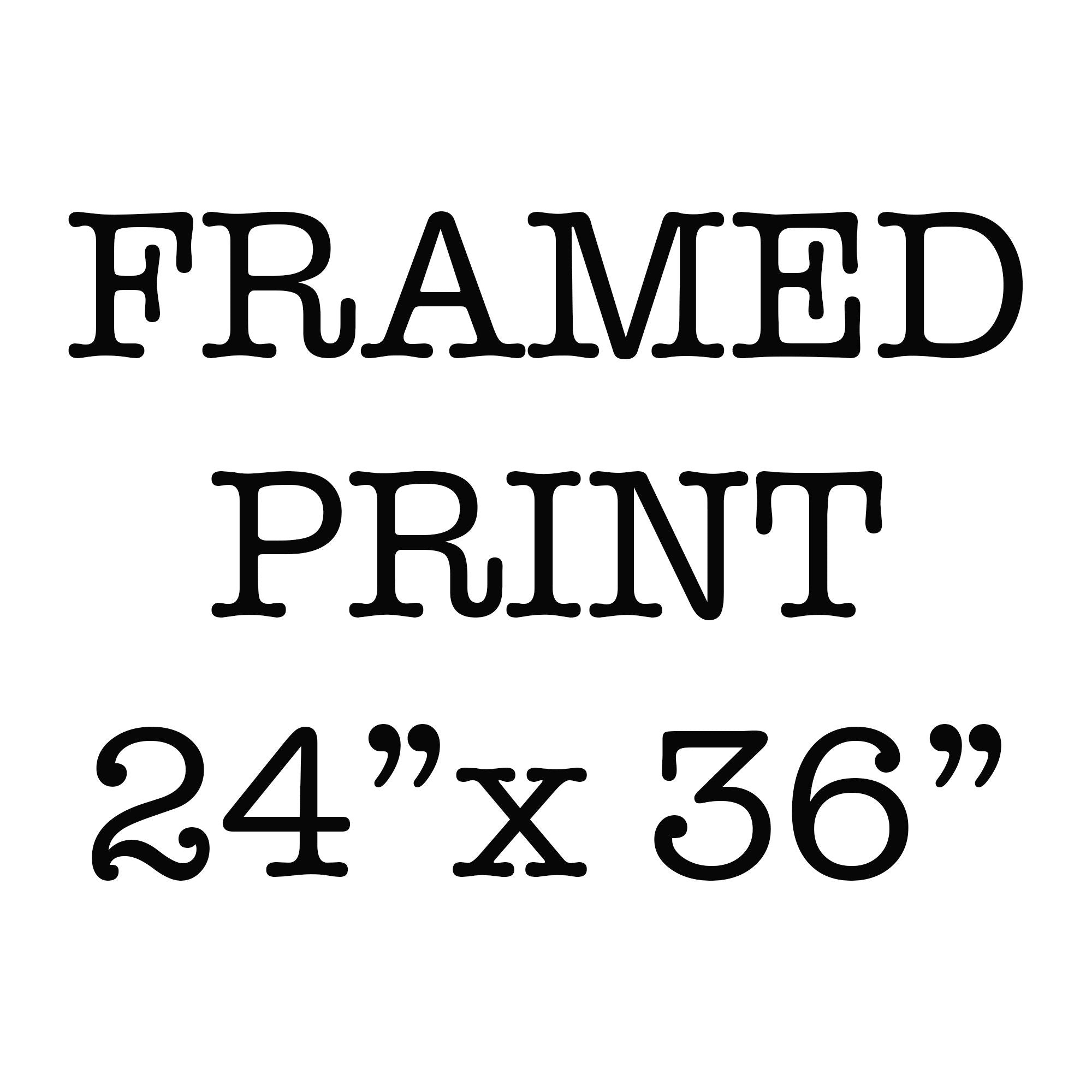 24X36 Extra Large Custom Framed Art Print, Custom Framed Poster