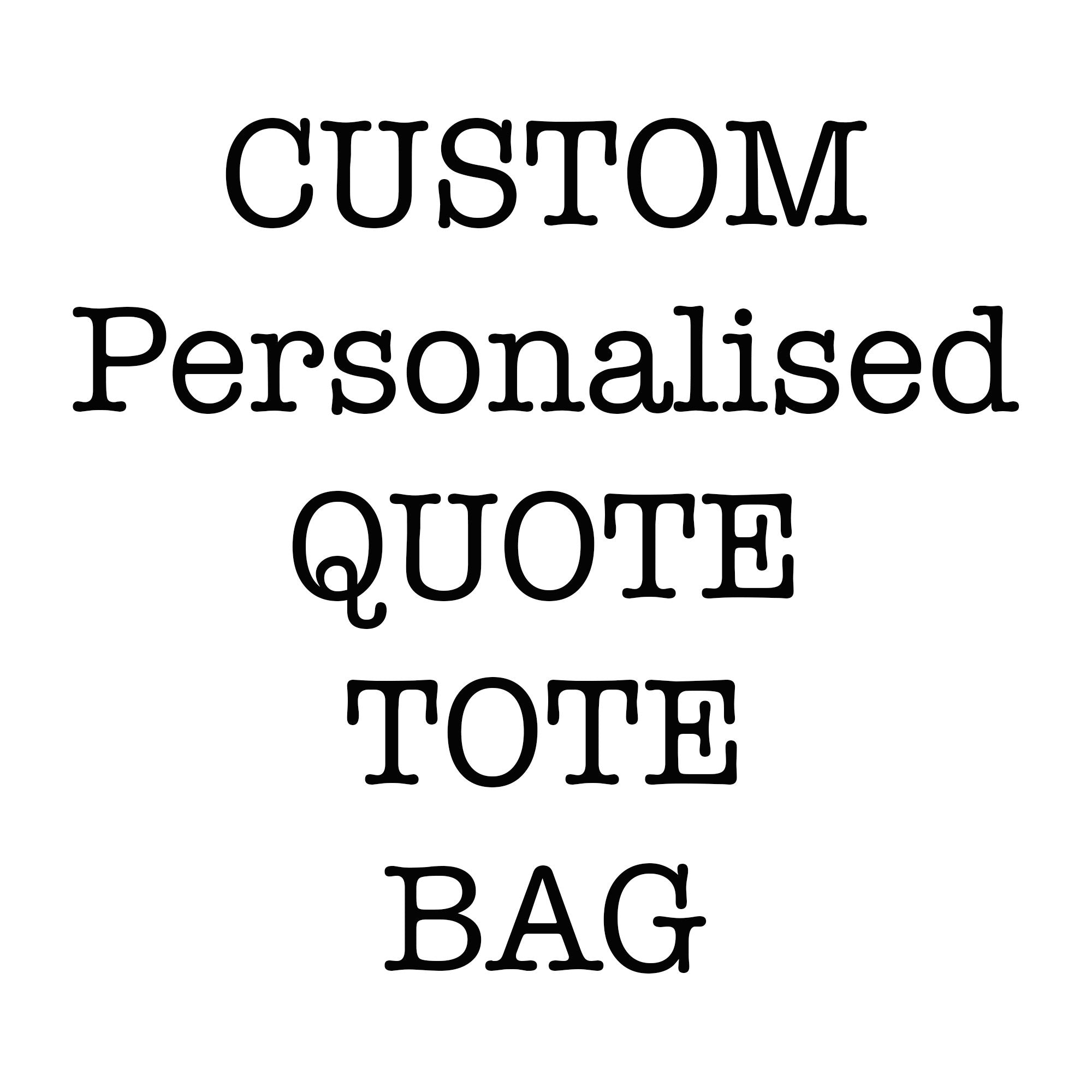 Custom Eco Friendly Tote Bag - BookQuoteDecor