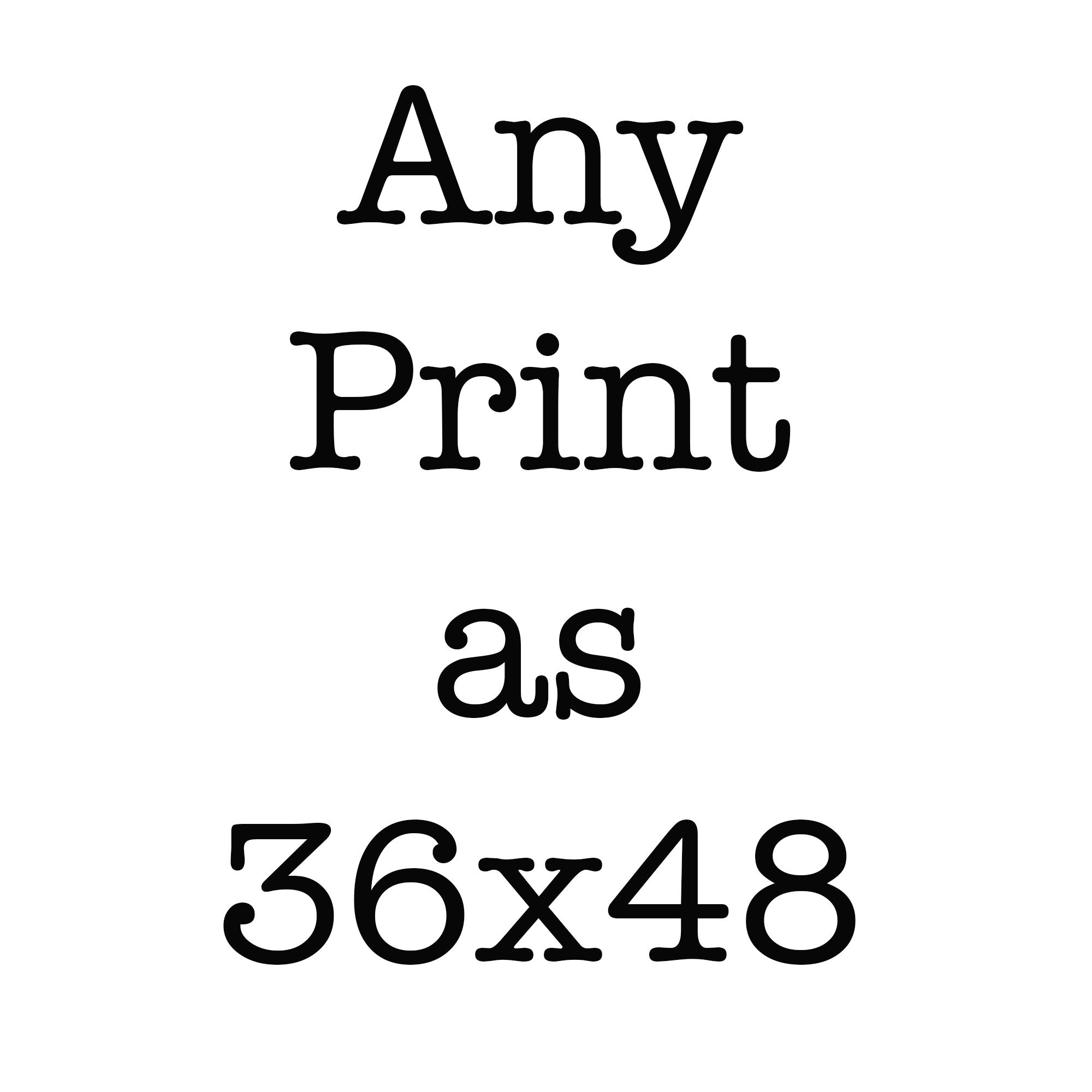 36 x 48 Art Print - BookQuoteDecor