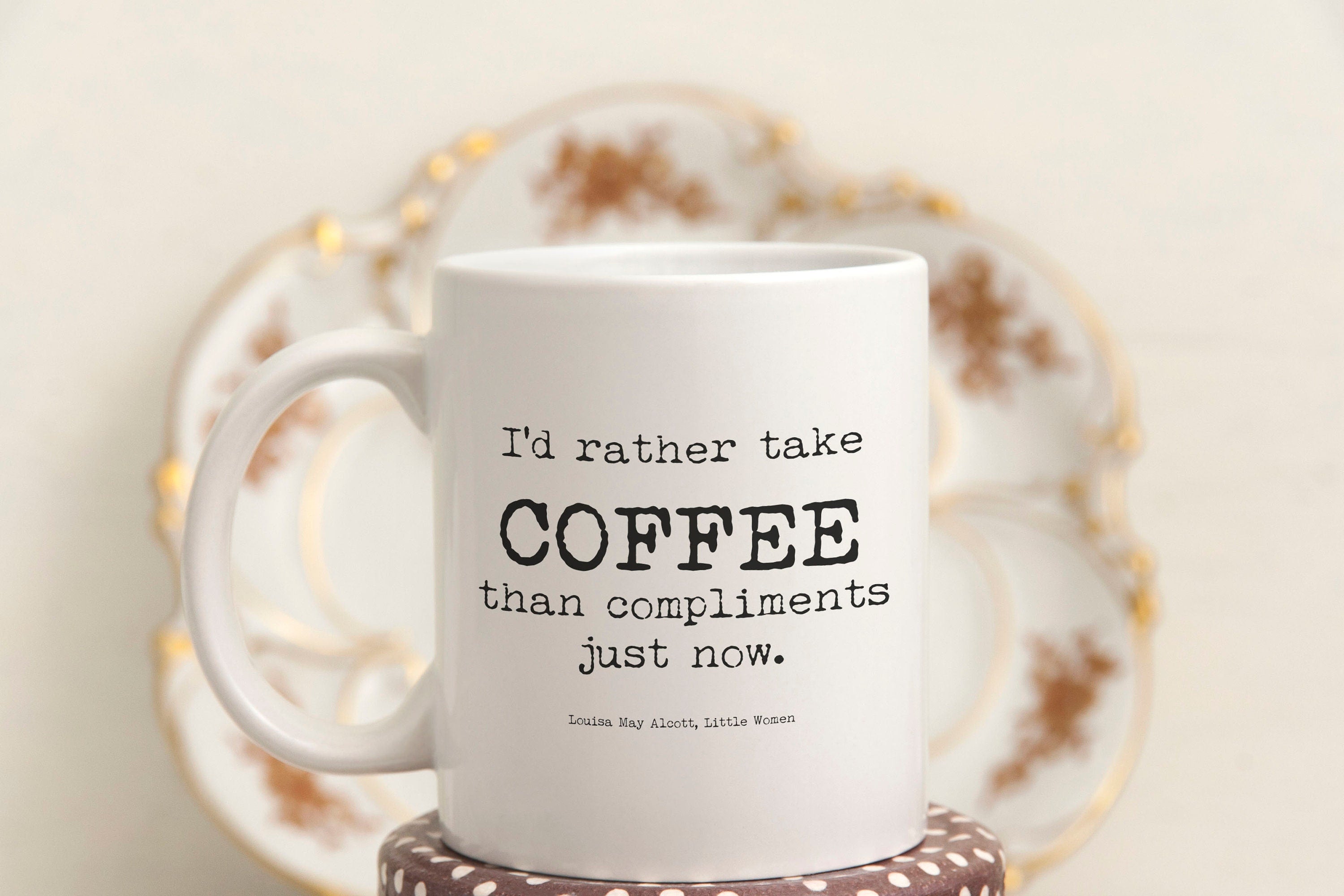 CUSTOM Quote Mug, Personalised Coffee Lover Gift