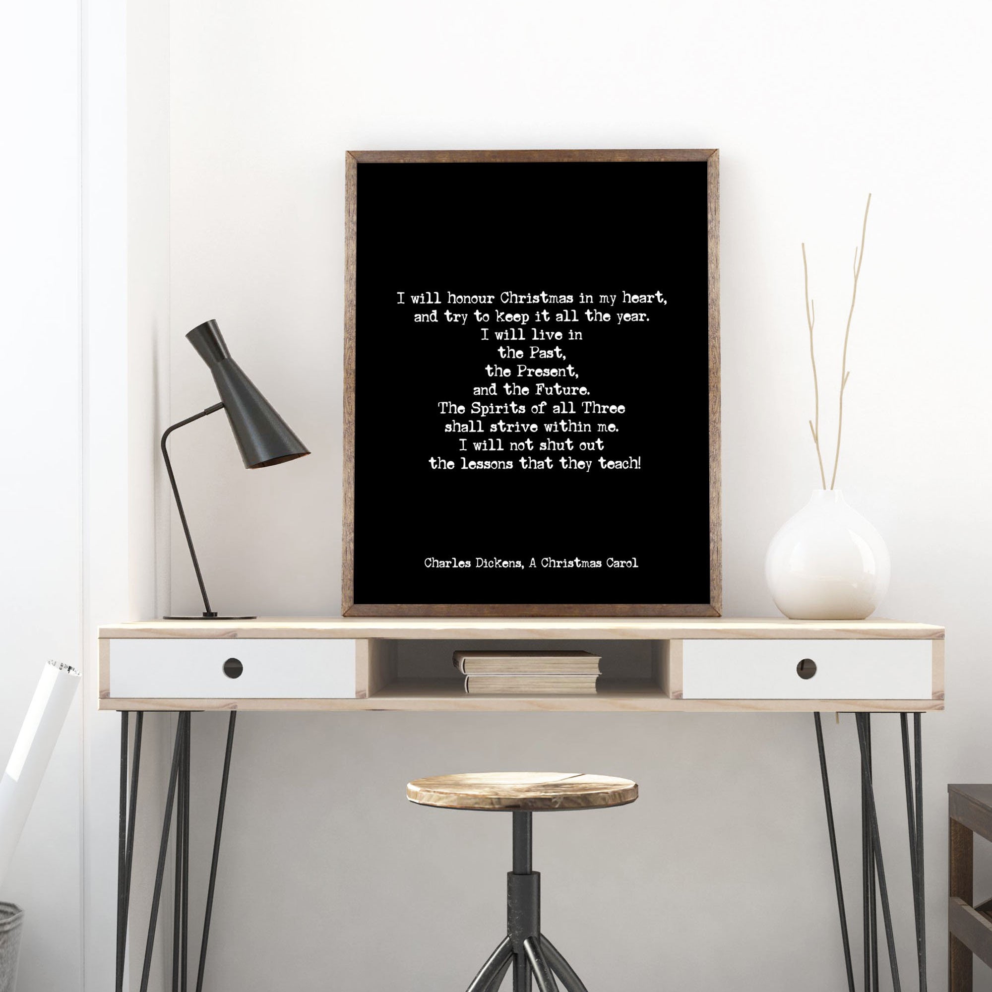 A Christmas Carol Quote Print - BookQuoteDecor