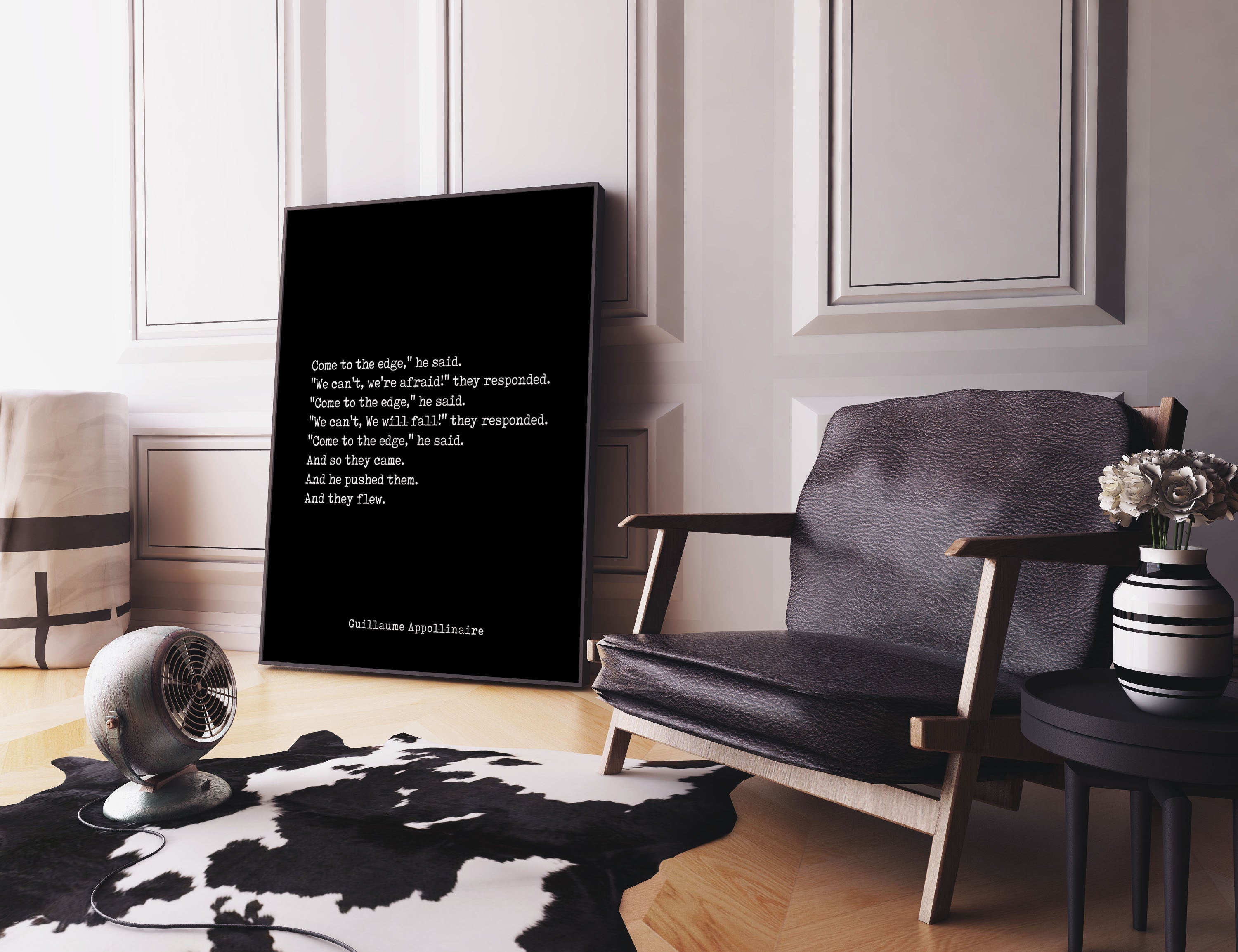 Guillaume Apollinaire Print Come To The Edge - BookQuoteDecor