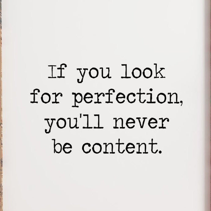 Leo Tolstoy Print, If You Look For Perfection You'll Never Be Content Anna Karenina - BookQuoteDecor