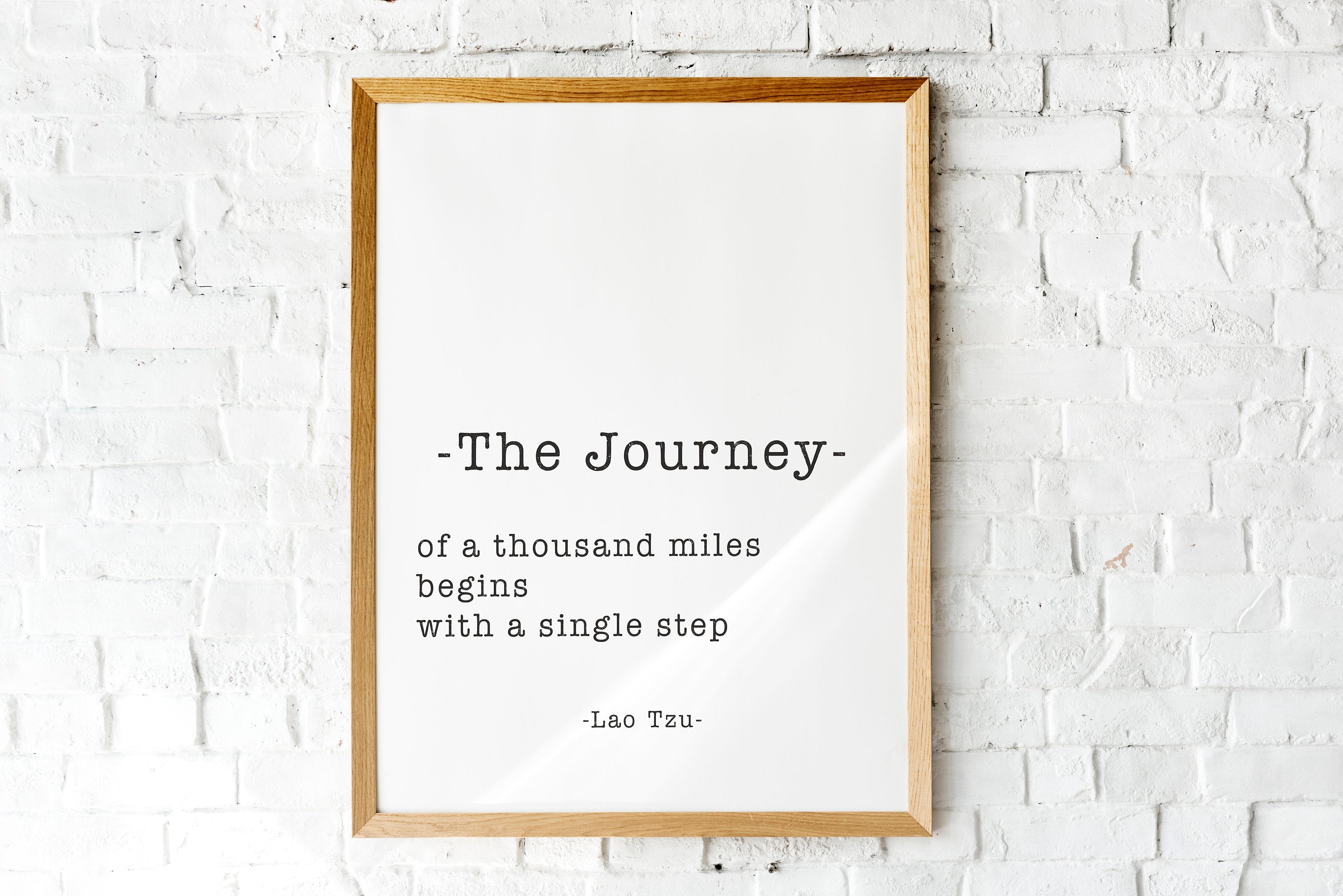 Lao Tzu The Journey Of A Thousand Miles Print - BookQuoteDecor