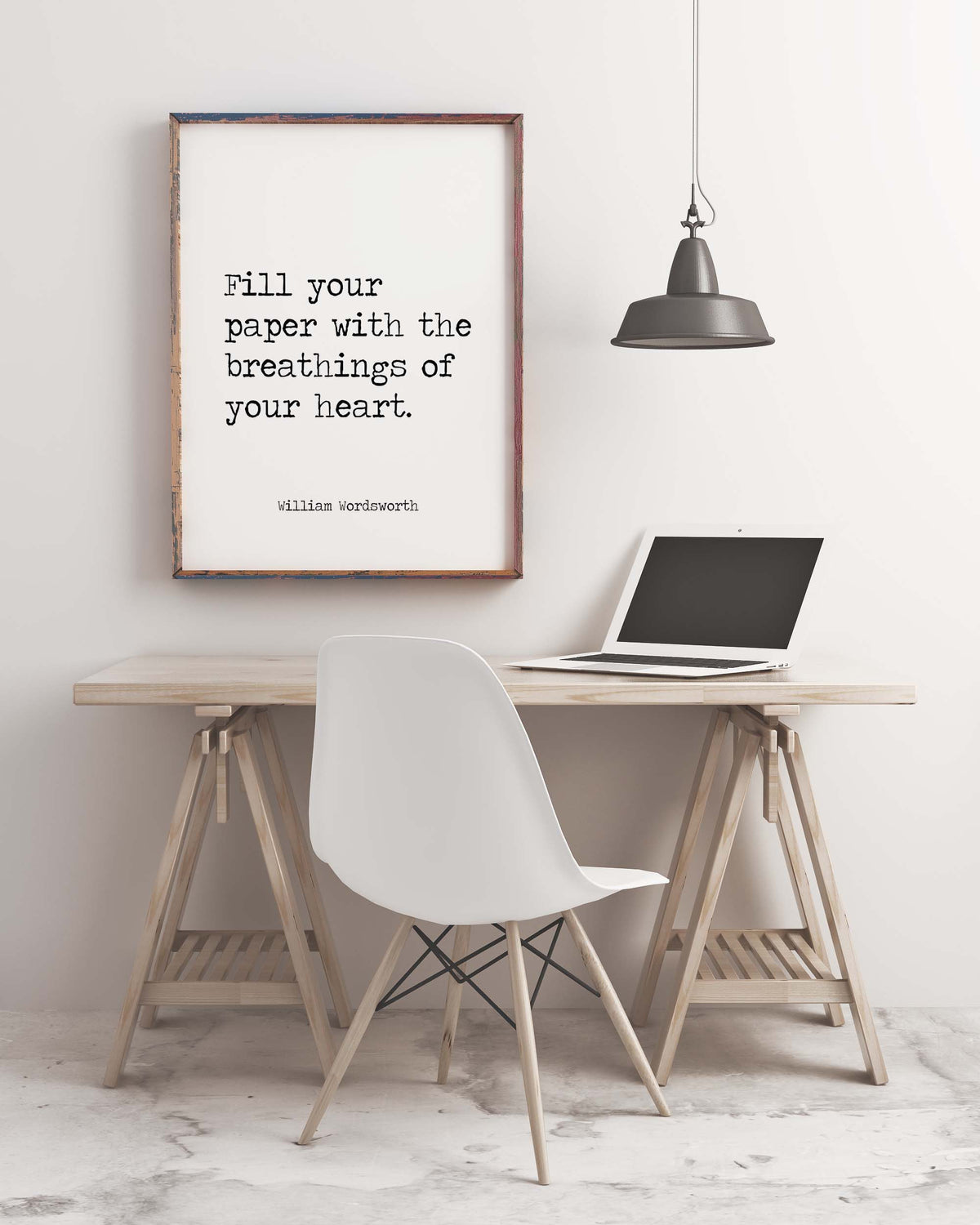 William Wordsworth Fill Your Paper quote print