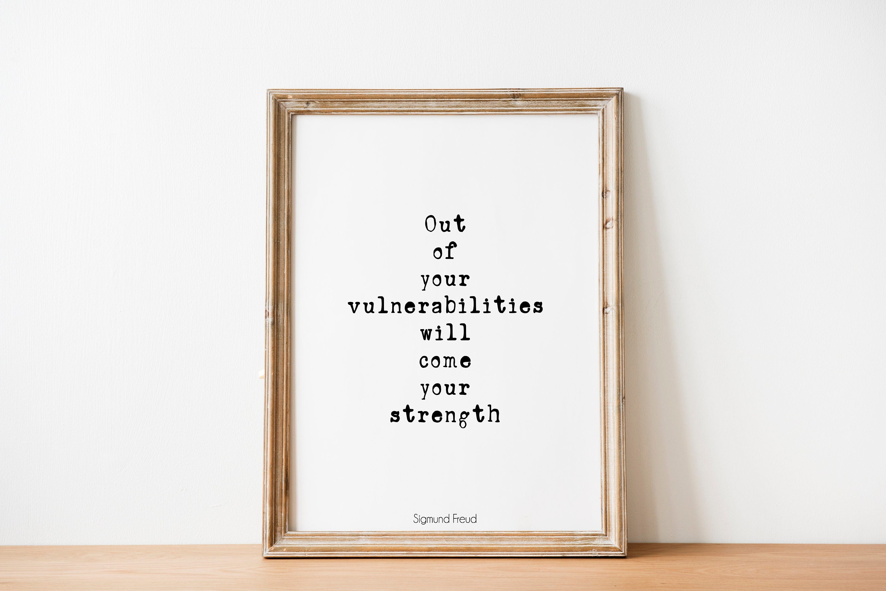 Motivation Print with Sigmund Freud Quote, Inspirational Poster