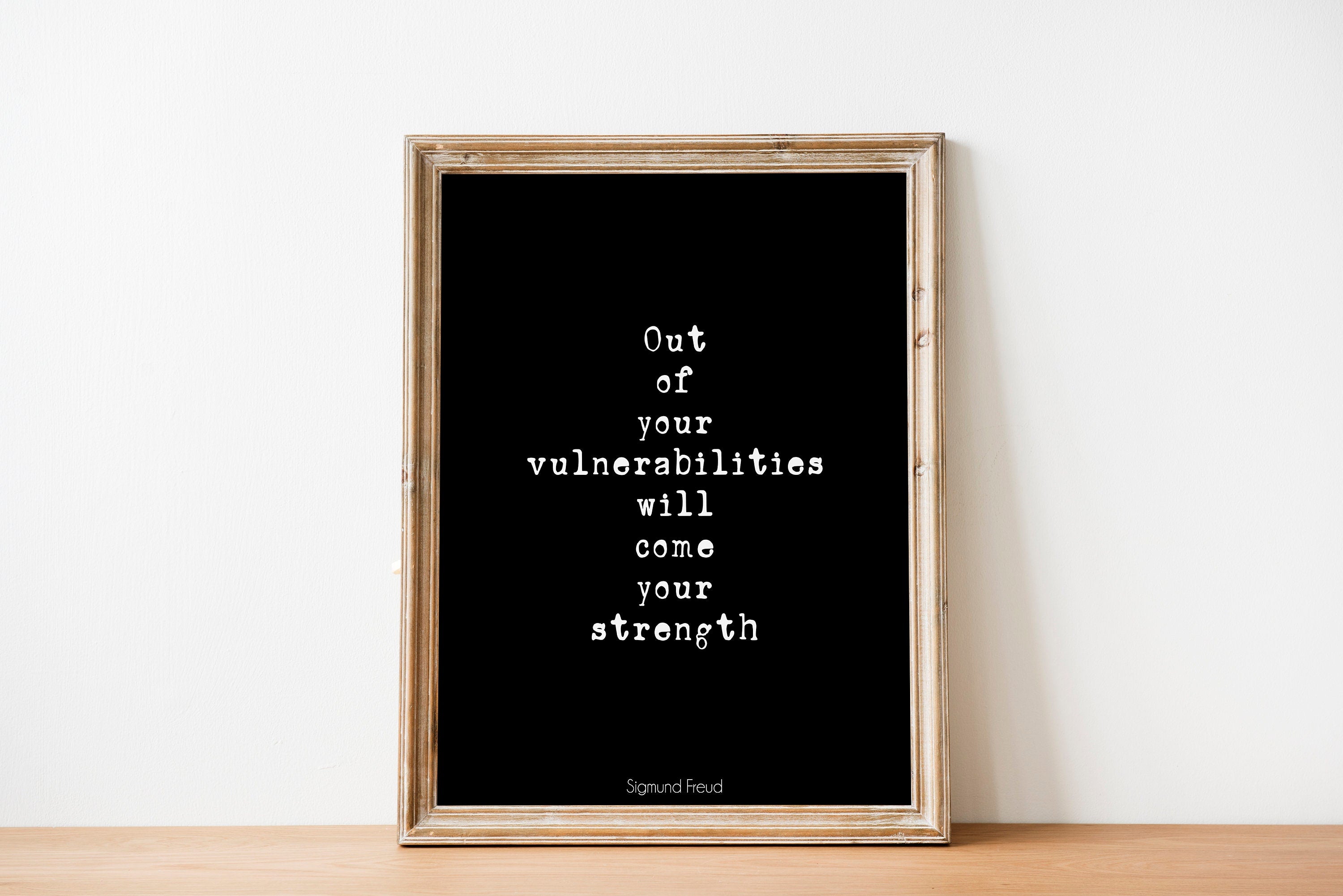 Motivation Print with Sigmund Freud Quote, Inspirational Poster