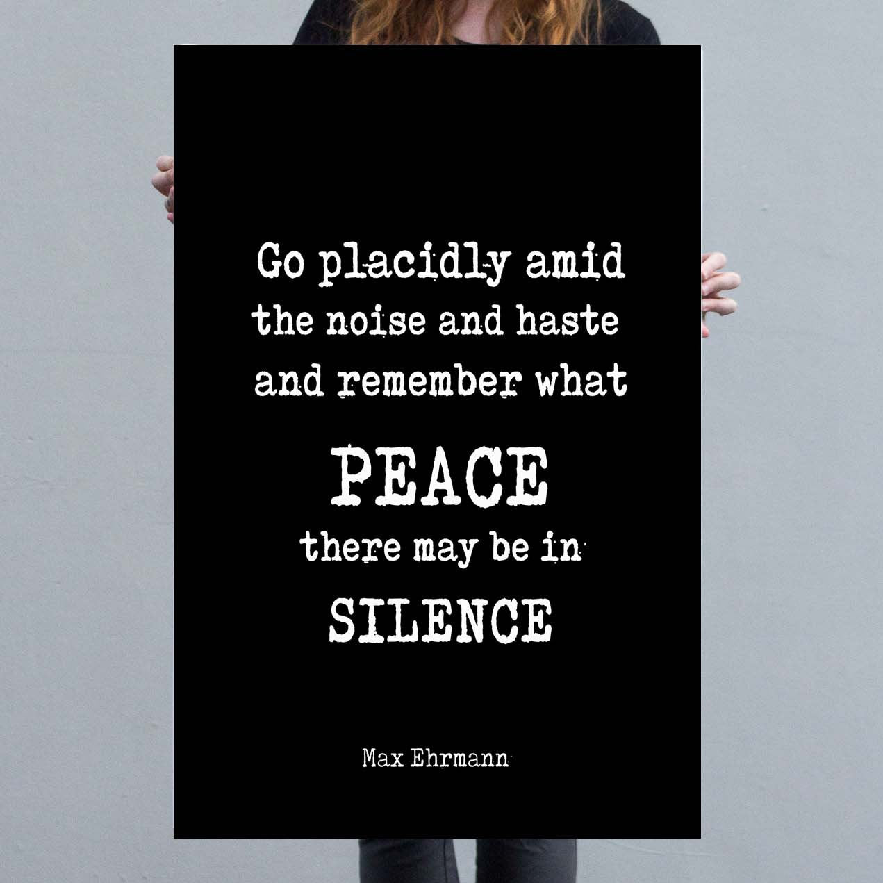 Desiderata Canvas Art Print - BookQuoteDecor