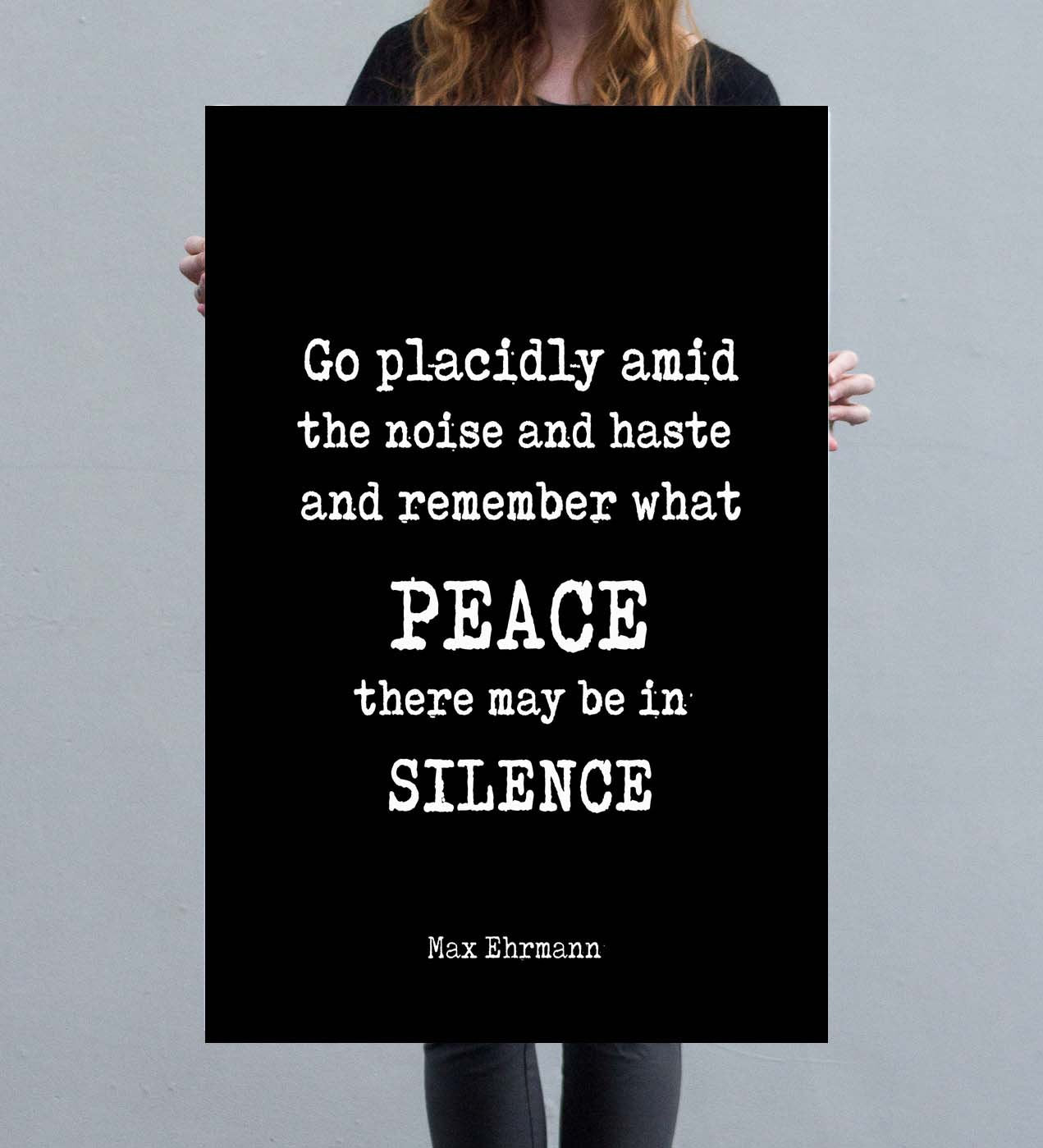 Desiderata Canvas Art Print - BookQuoteDecor