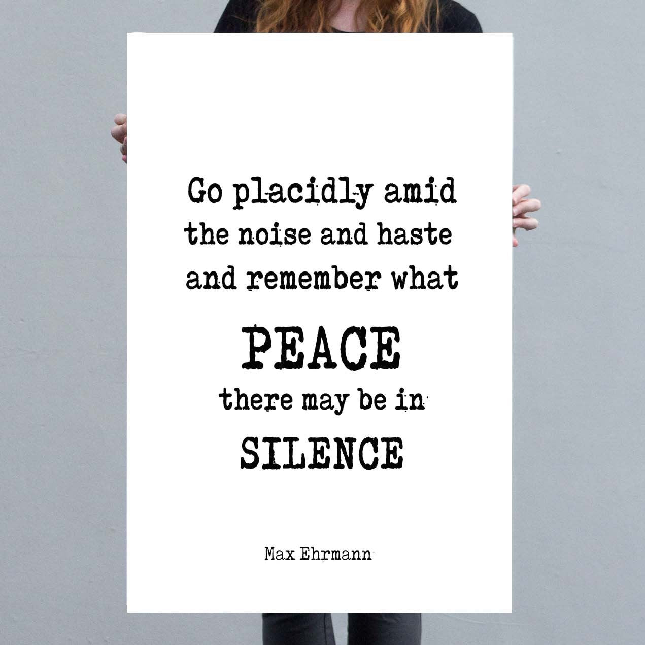Desiderata Canvas Art Print - BookQuoteDecor
