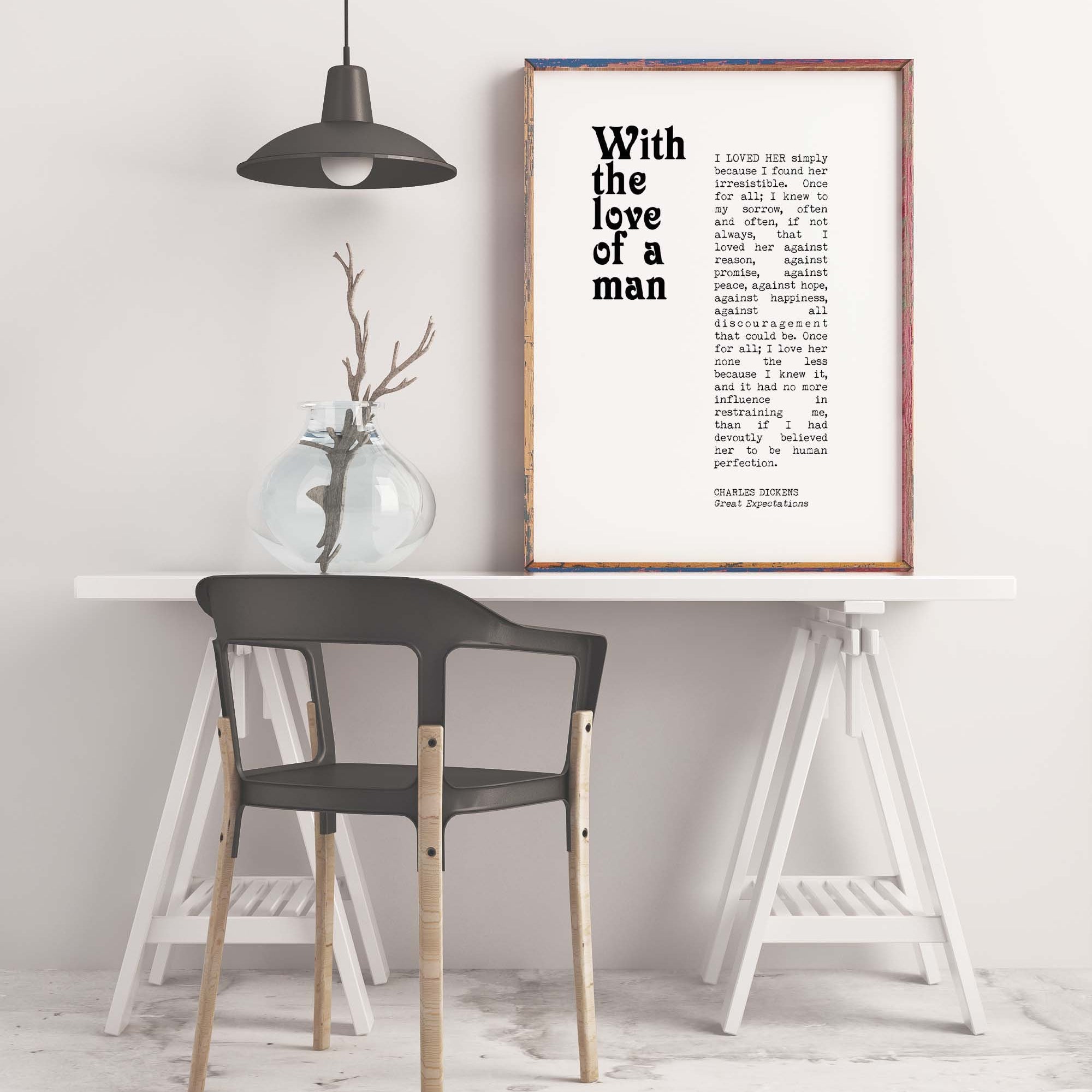 Charles Dickens Quote Print, Great Expectations - BookQuoteDecor