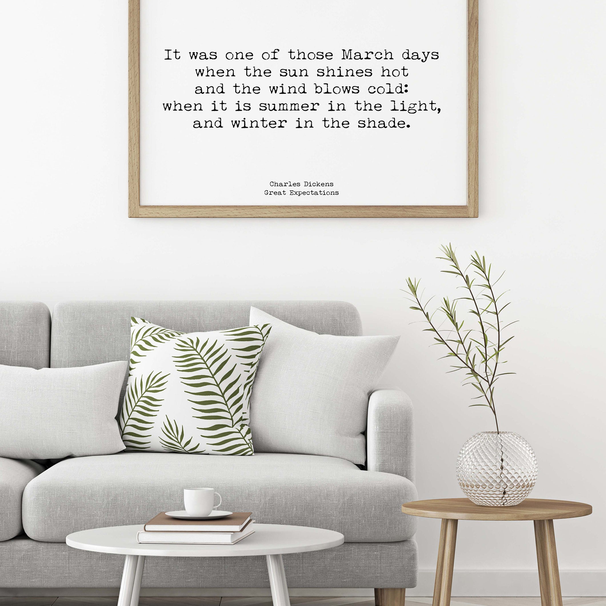 Charles Dickens Quote Print Great Expectations - BookQuoteDecor