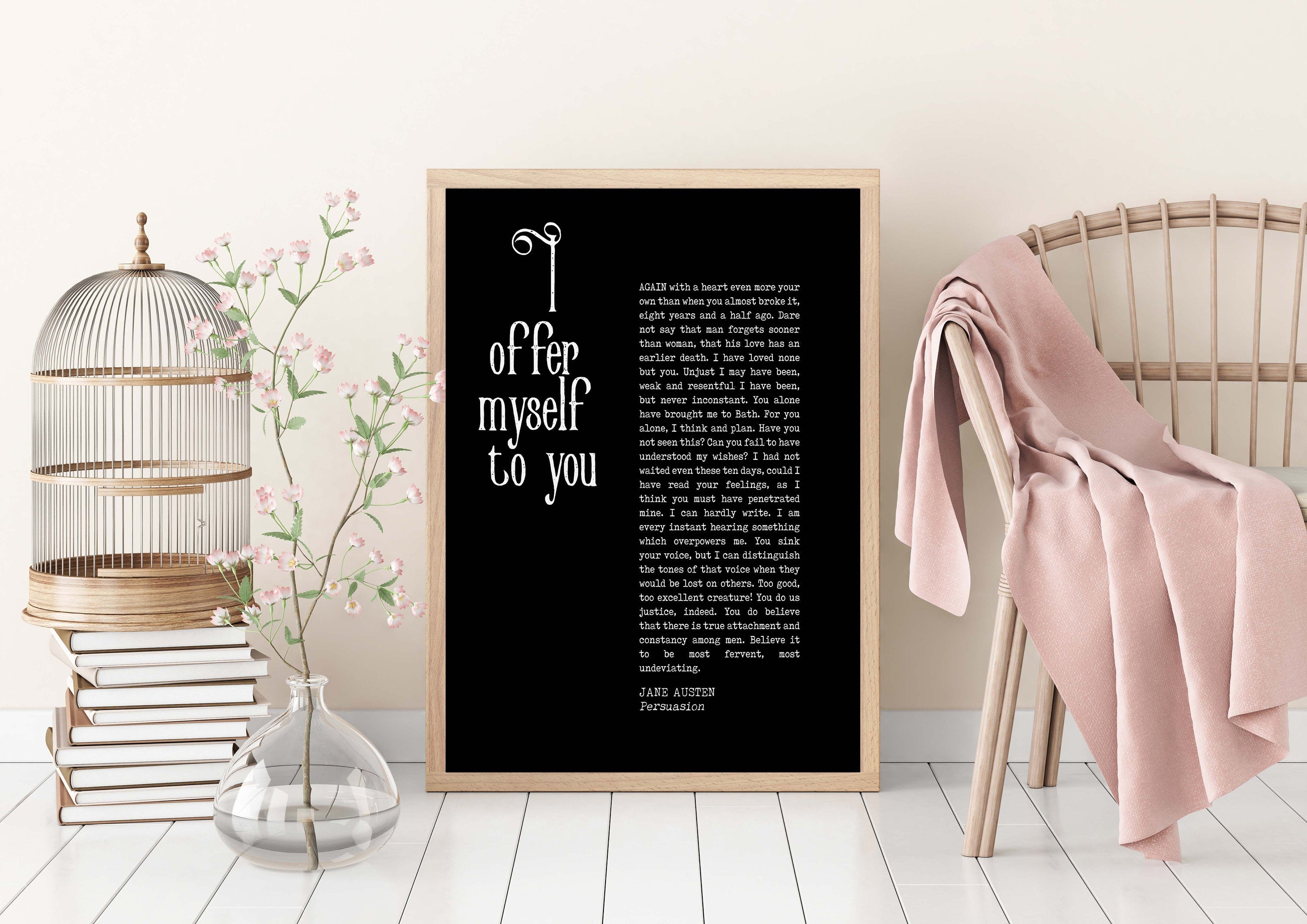 Jane Austen Persuasion Print - BookQuoteDecor