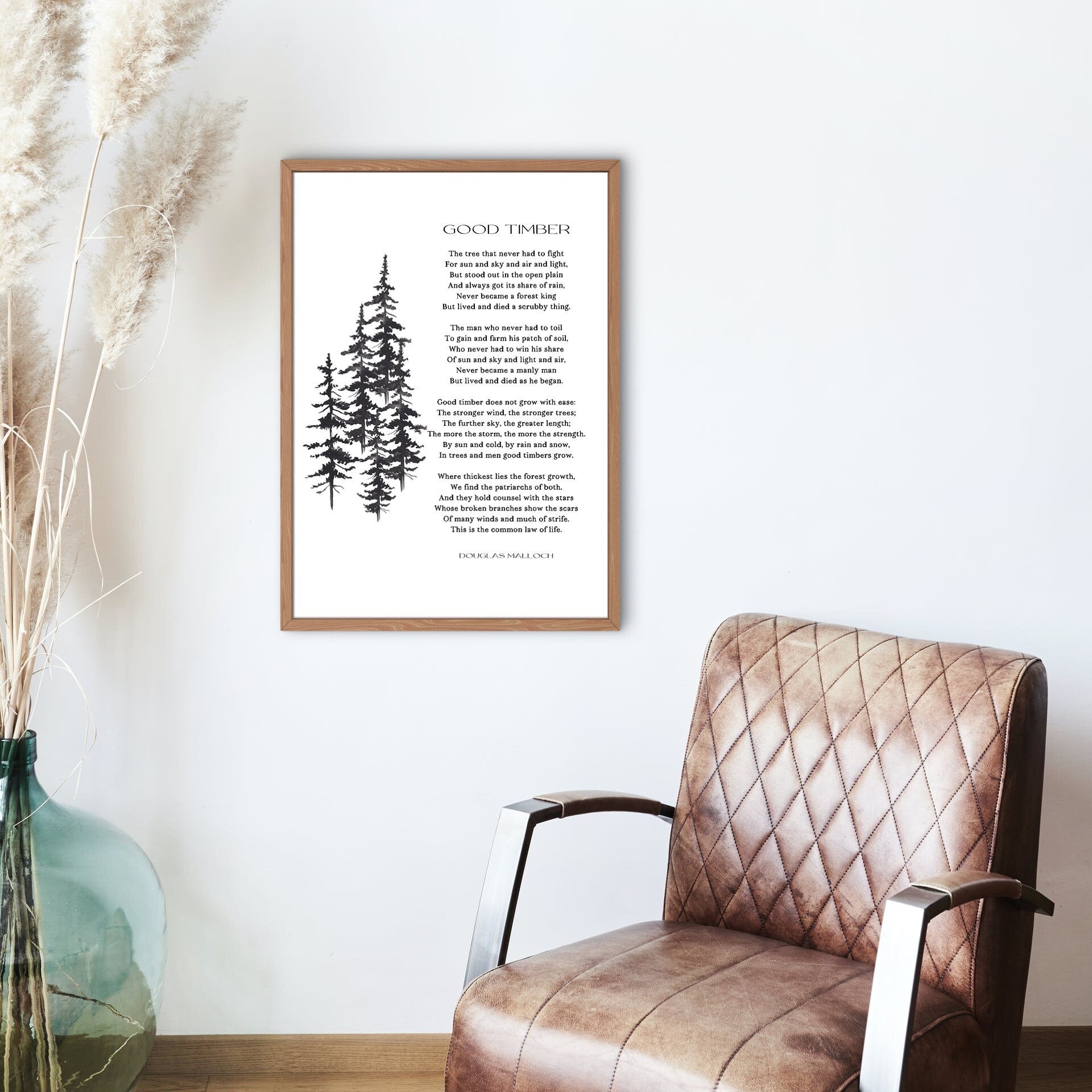 Good Timber Poem LDS Decor, Thomas S Monson Unframed Wall Art Prints