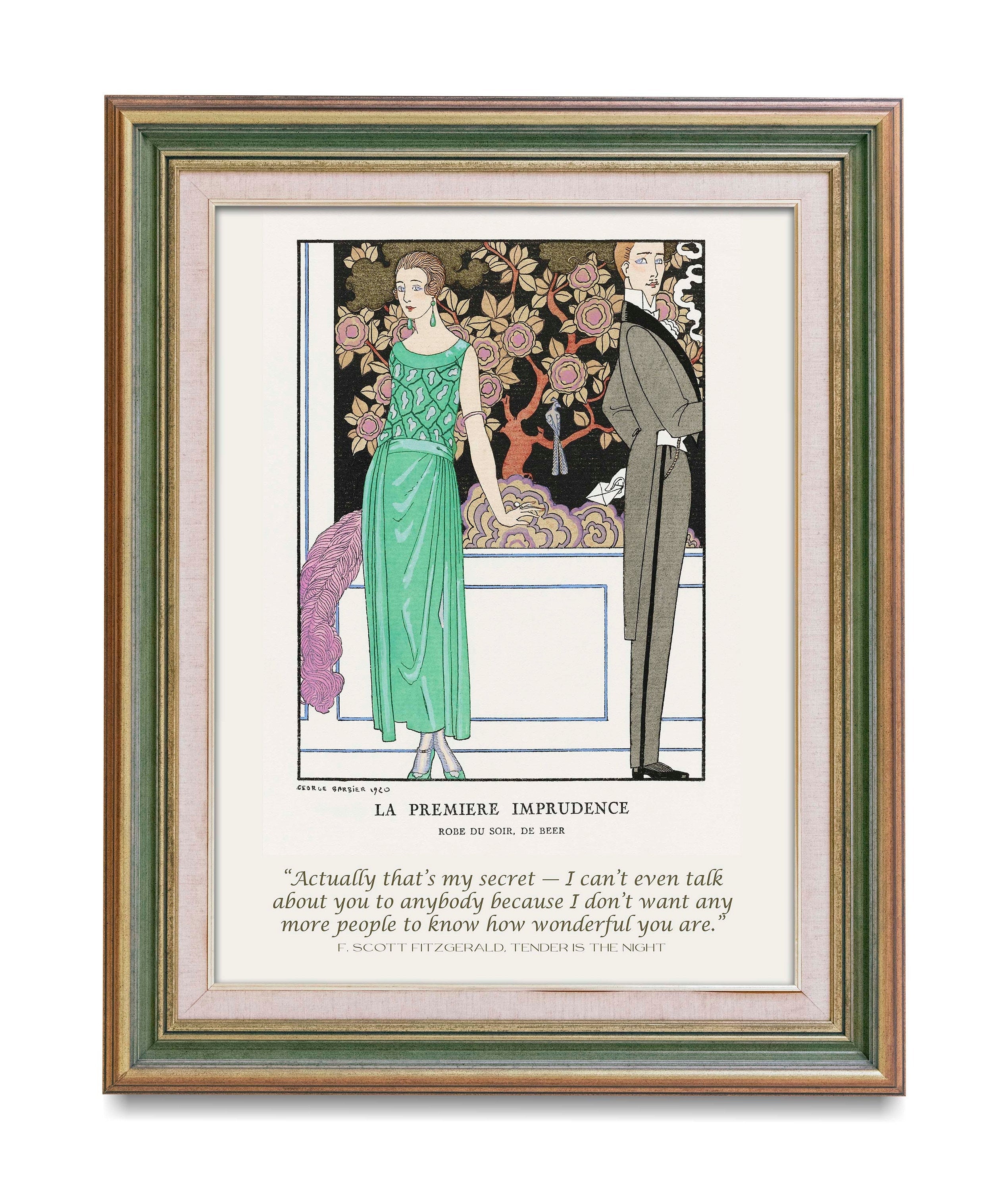 F Scott Fitzgerald Quote Romantic Art, Unframed Fine Art Prints - Tender is the Night